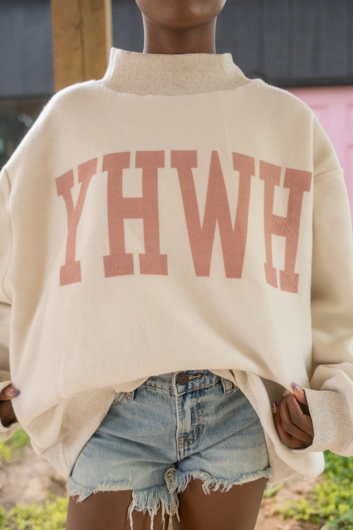 Yeshua / YHWH Reverse Mockneck