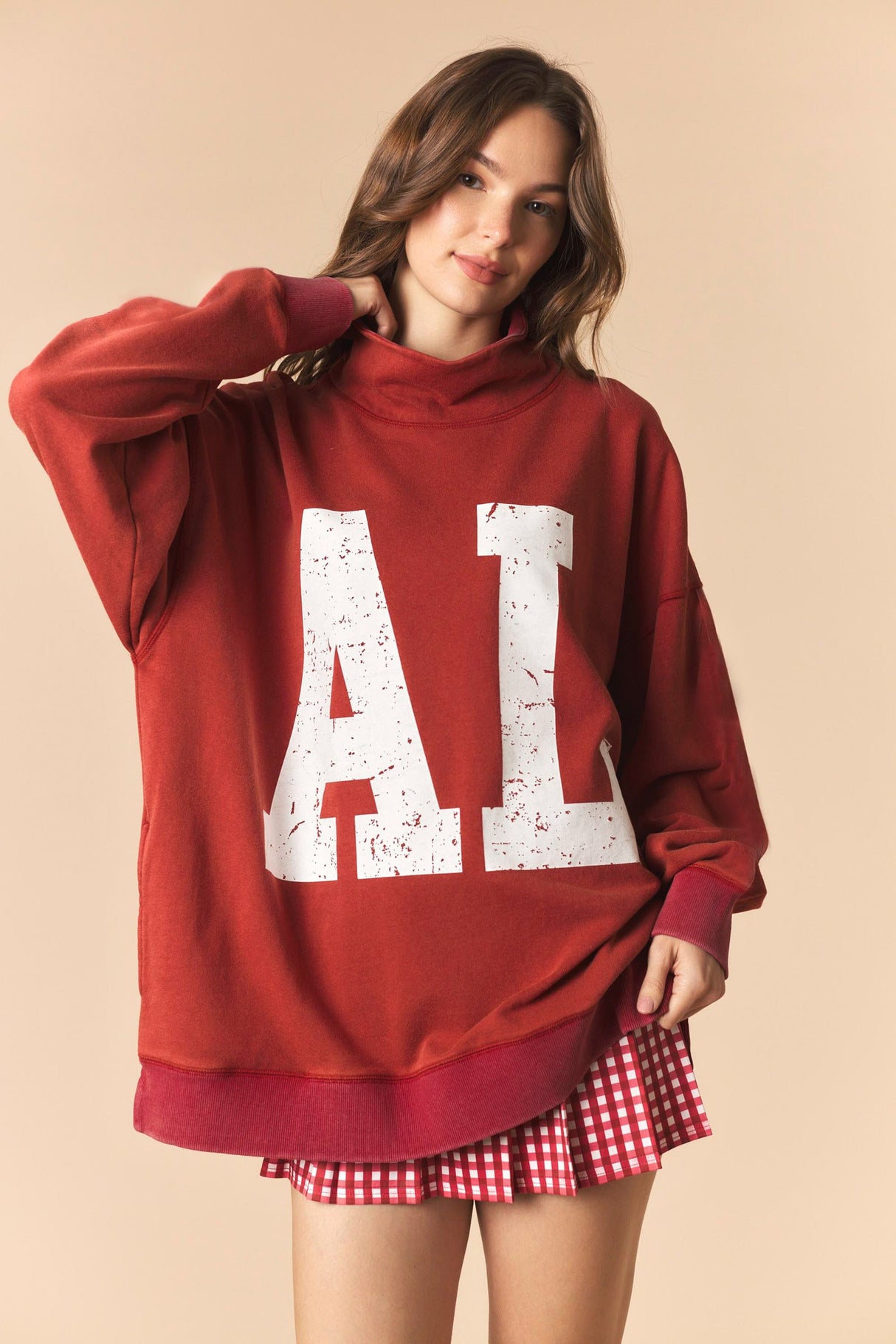 Garment Dye Print Sweatshirt