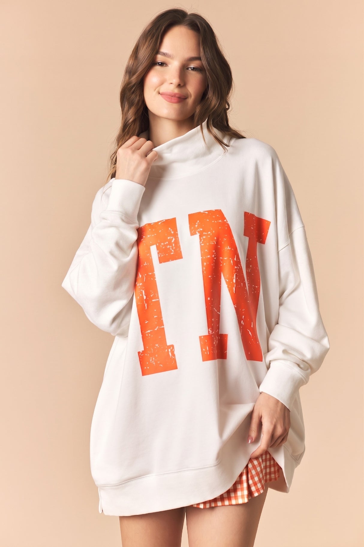 Garment Dye Print Sweatshirt