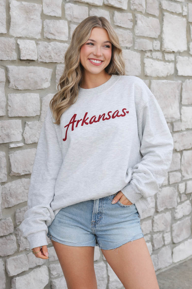 Arkansas Heart Mockneck