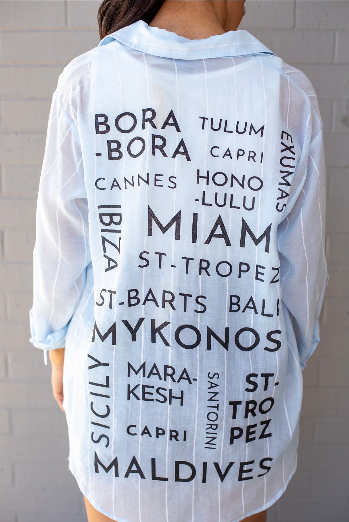 Travel Lover Button Up