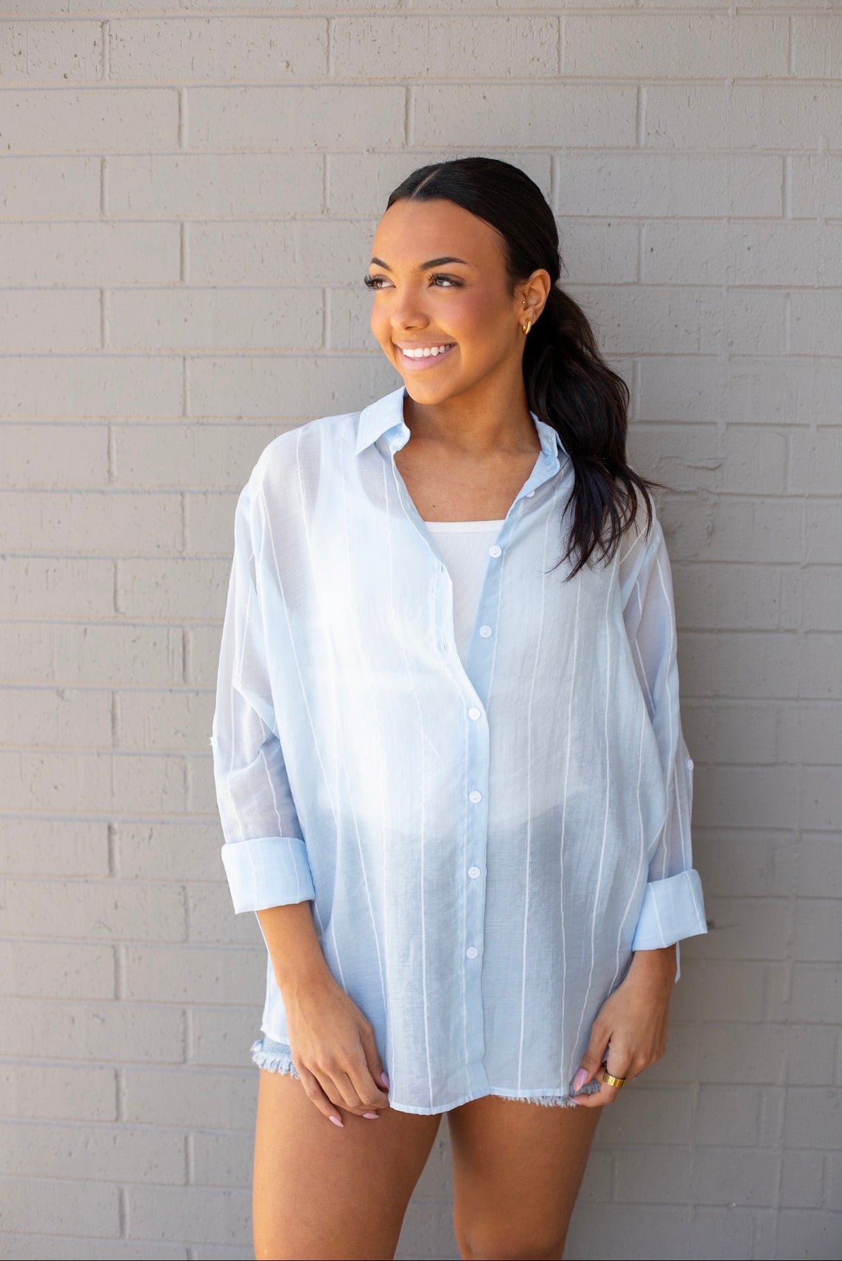 Travel Lover Button Up