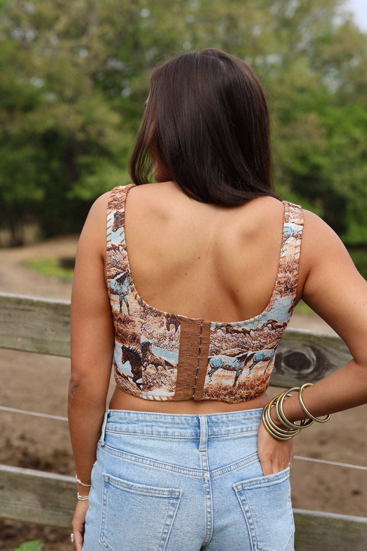Horse Stitch Detail Corset