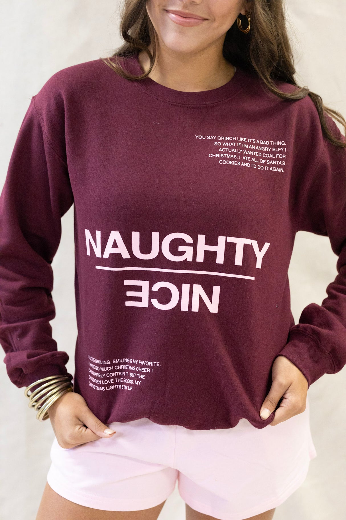 NAUGHTY NICE SWEATSHIRT