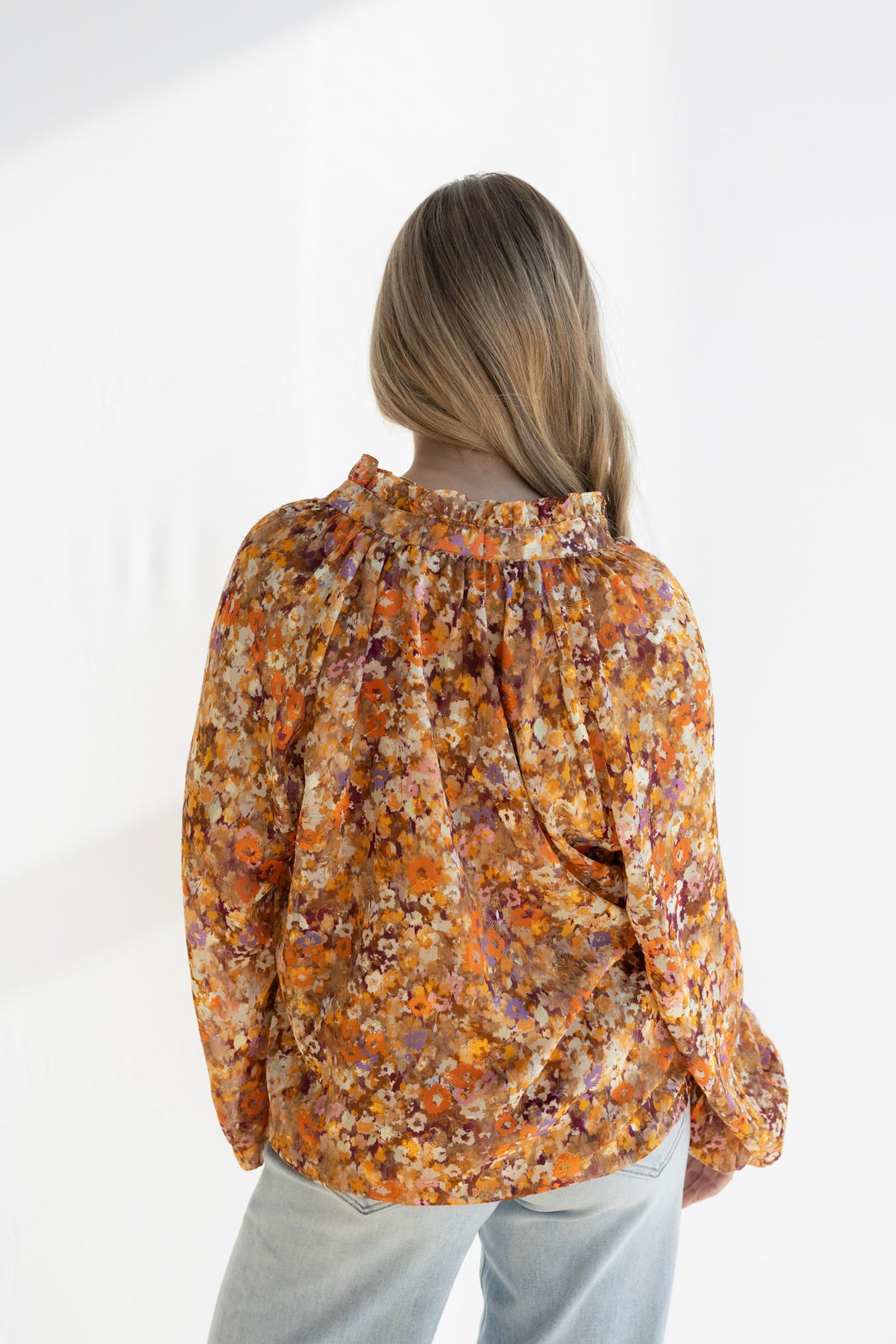 Daisy Floral Long Sleeve Top