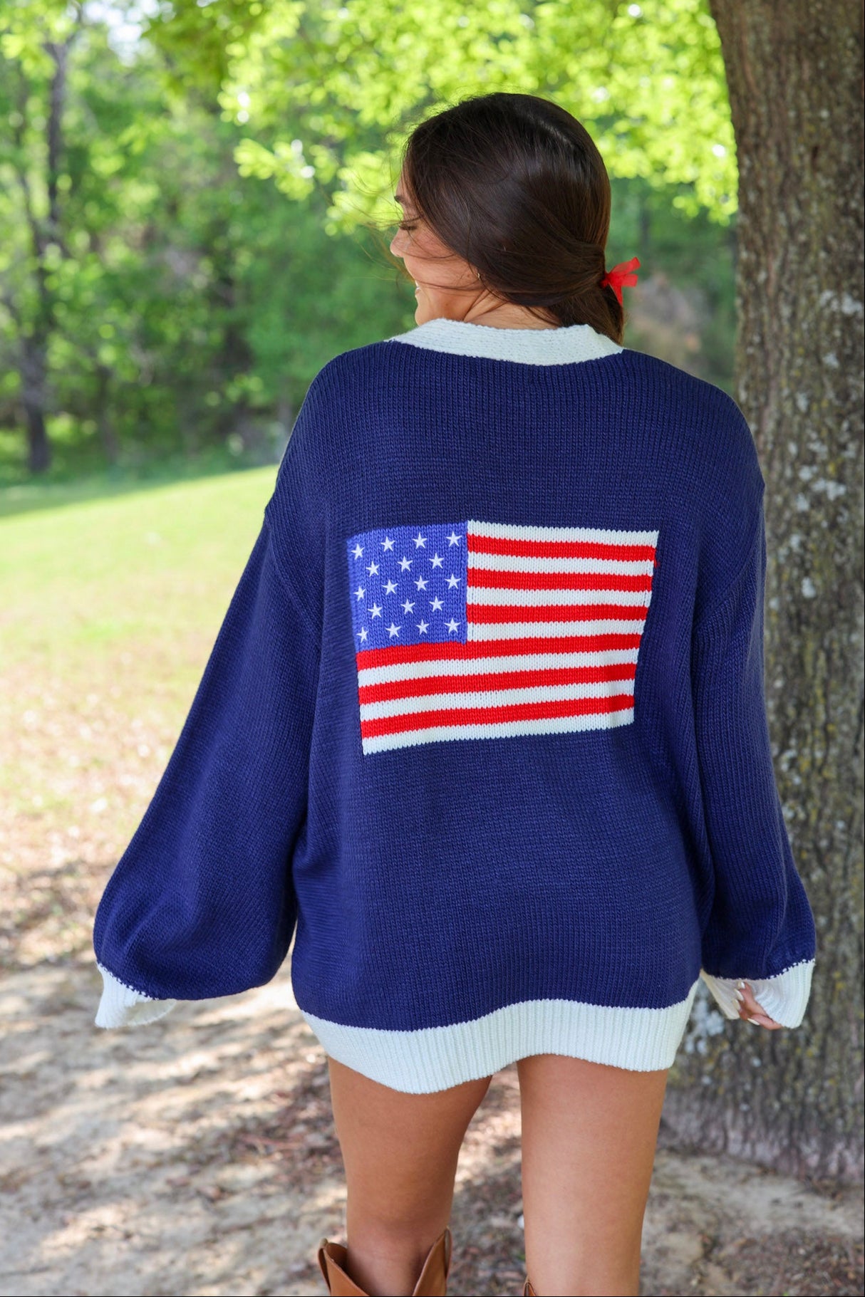 Julius Flag Knit Cardigan