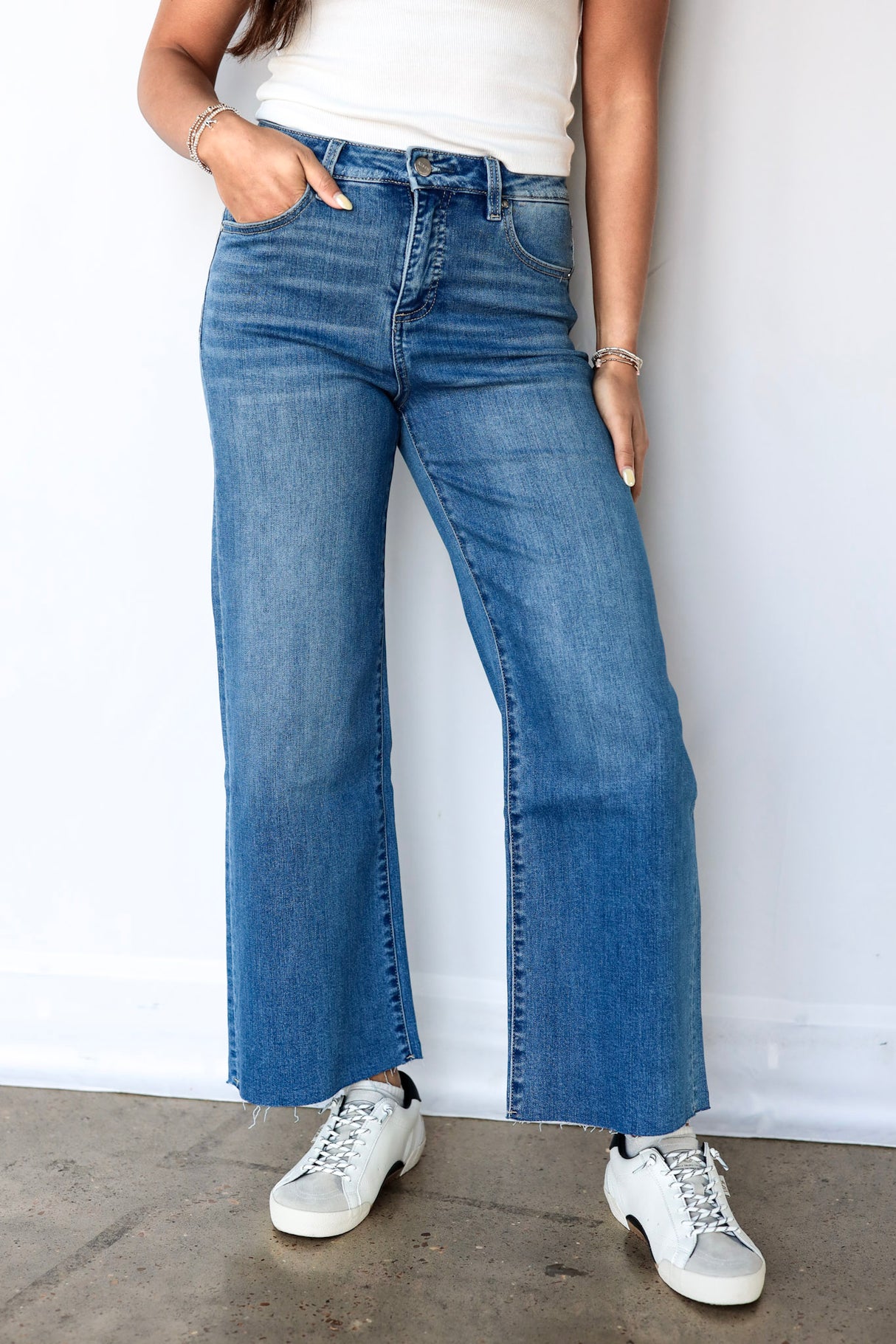 Control Freak Crop Wide Jeans