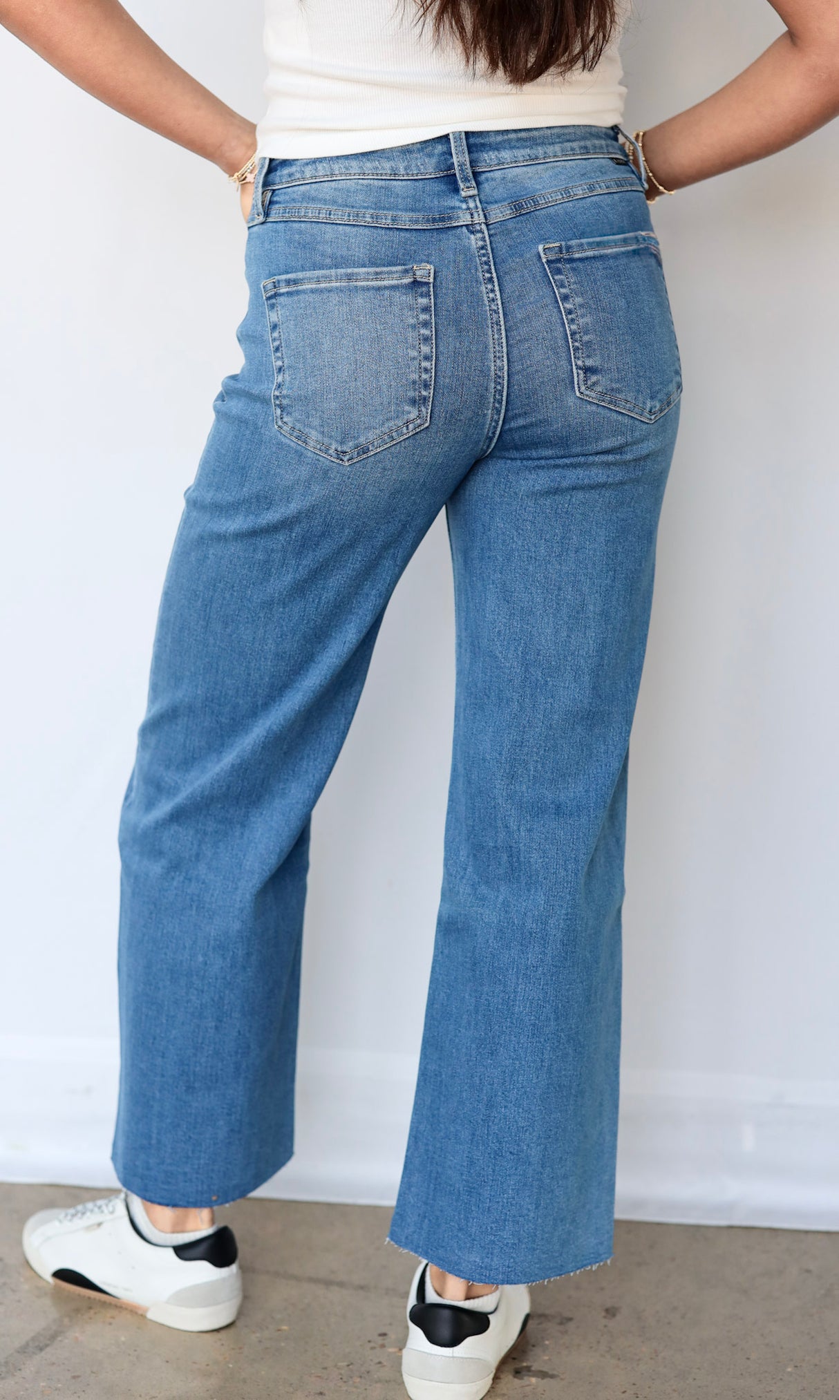 Control Freak Crop Wide Jeans