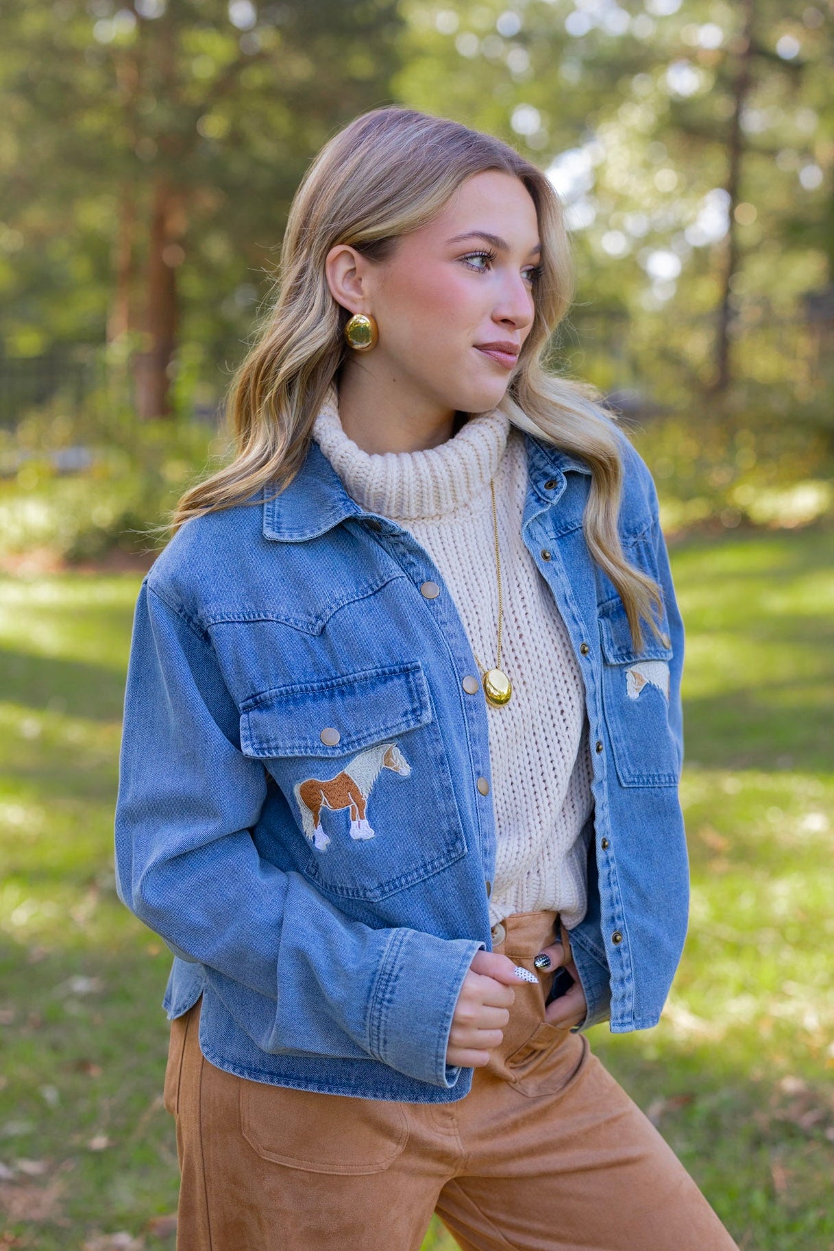 HORSE EMBROIDERED SHIRT