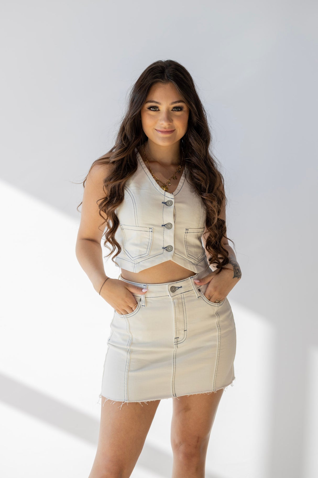 PEARL HIGH RISE MICRO MINI SKIRT