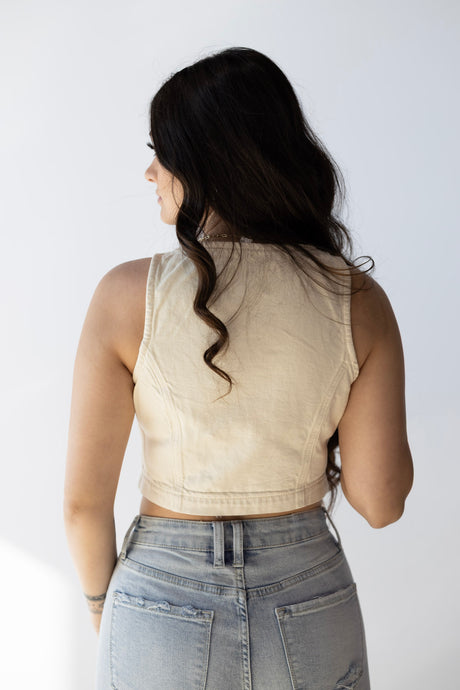 ERIN CROP FITTED VEST