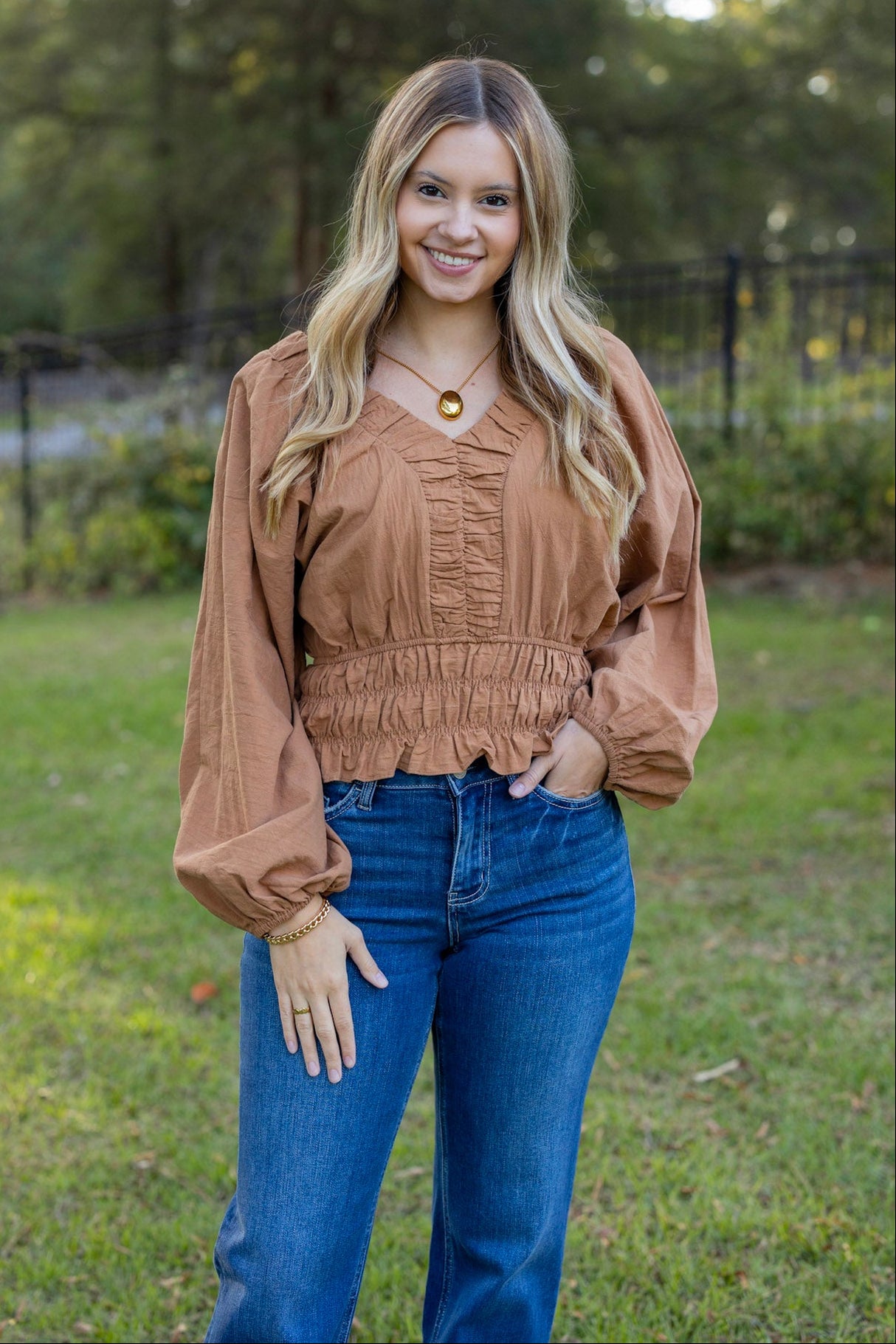 BRENNA DOLMAN BLOUSE