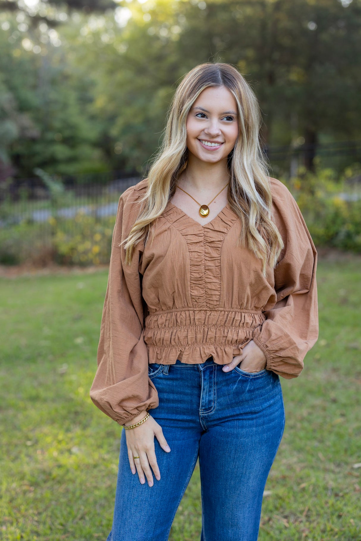 BRENNA DOLMAN BLOUSE