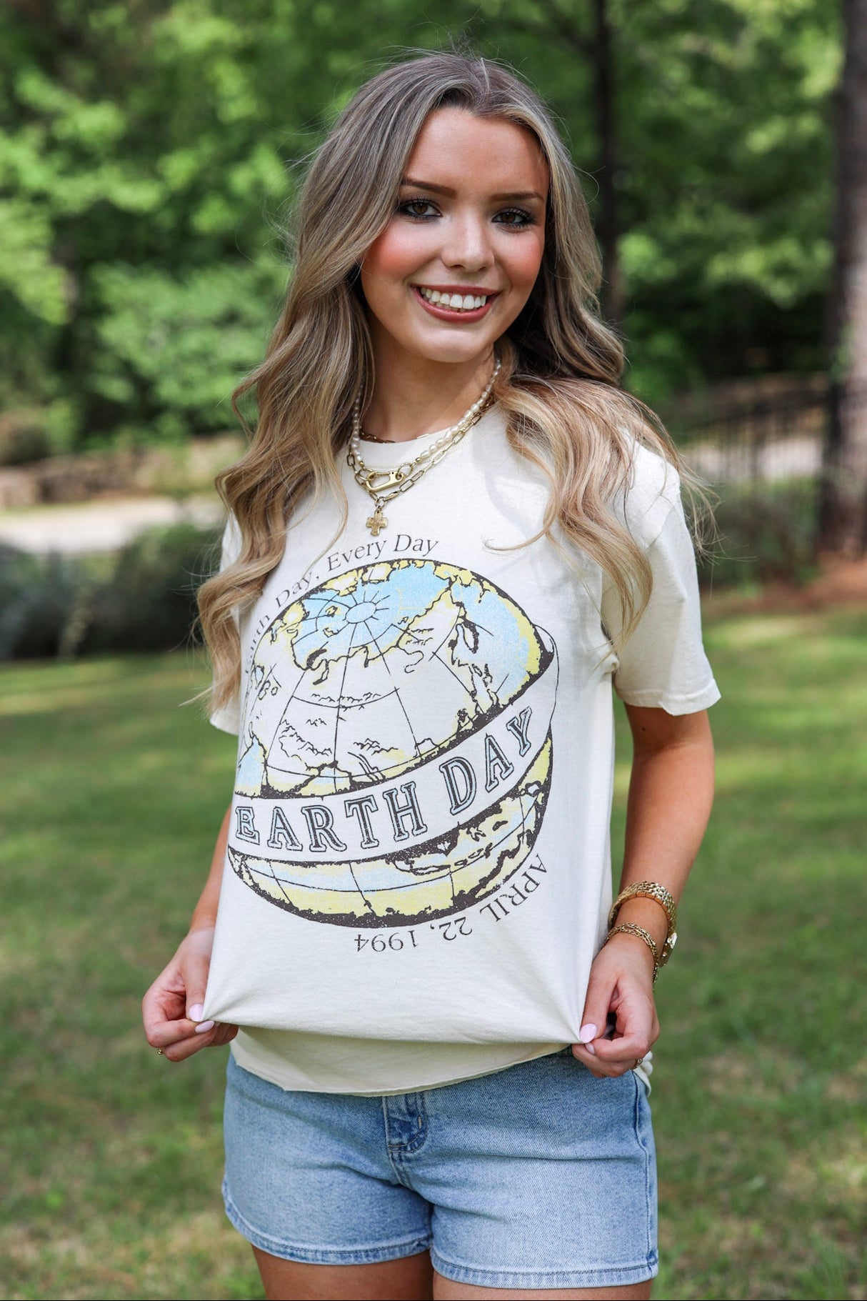 Earth Day Thrifted Tee