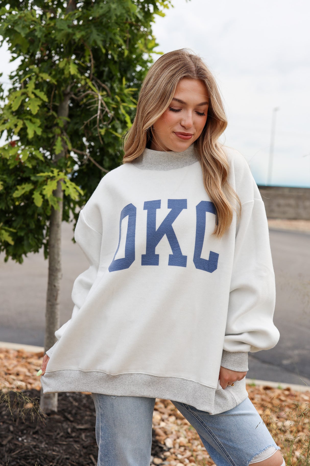 OKC/Oklahoma Reversible Mockneck