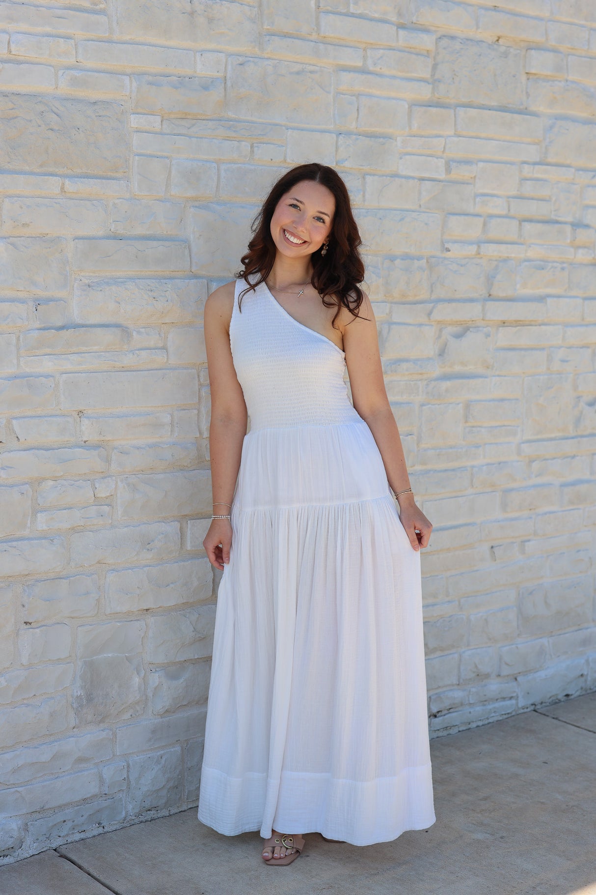 Rhea One Shoulder Maxi