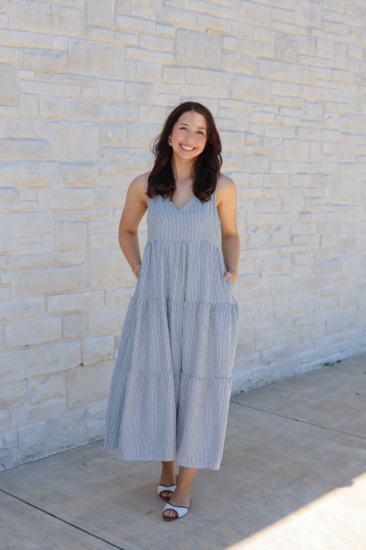 Stripe Maxi Dress