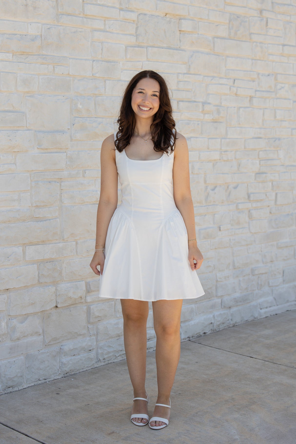 HARLOW POPLIN CORSET DRESS
