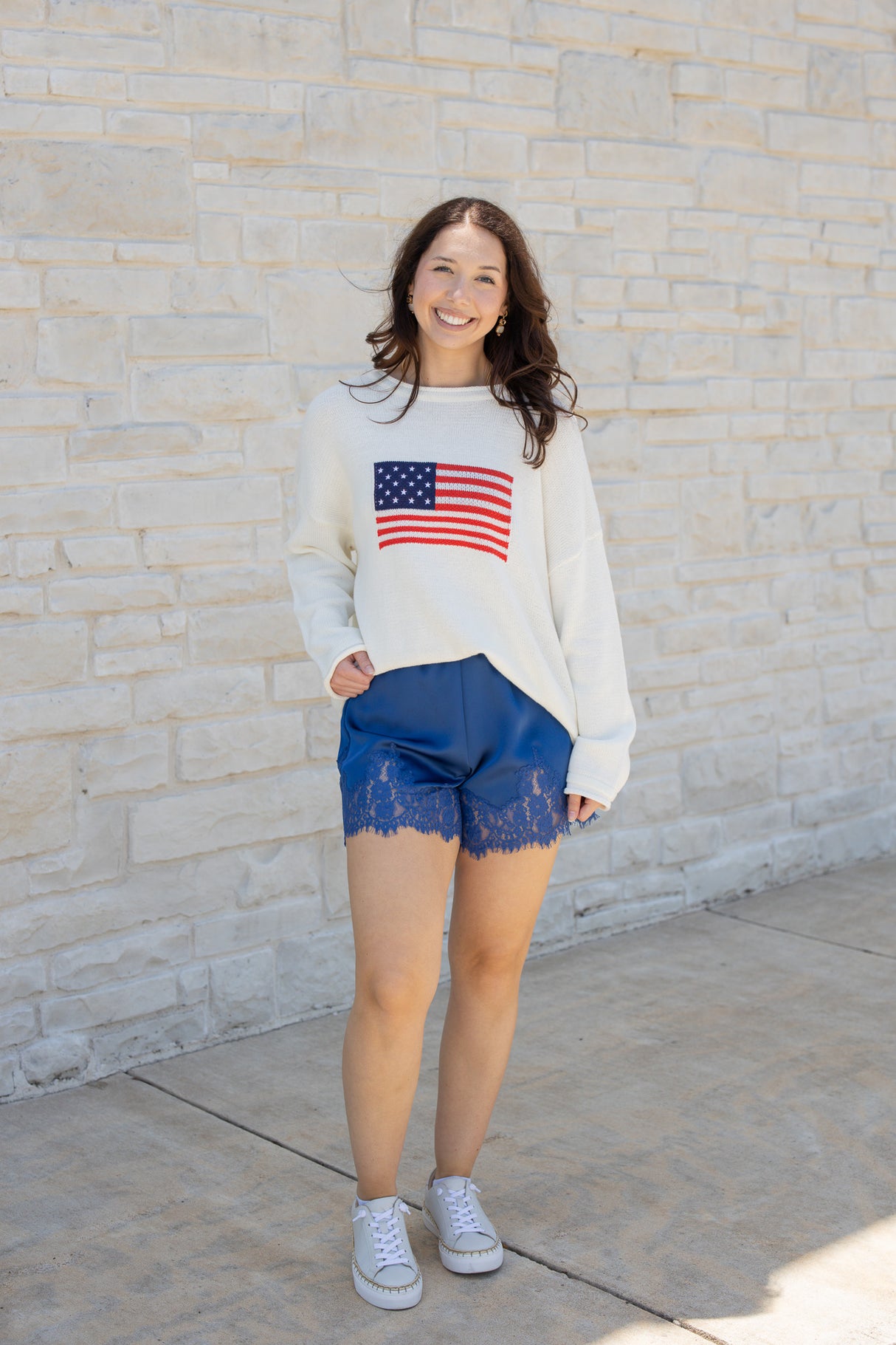 FLAG SWEATER TOP