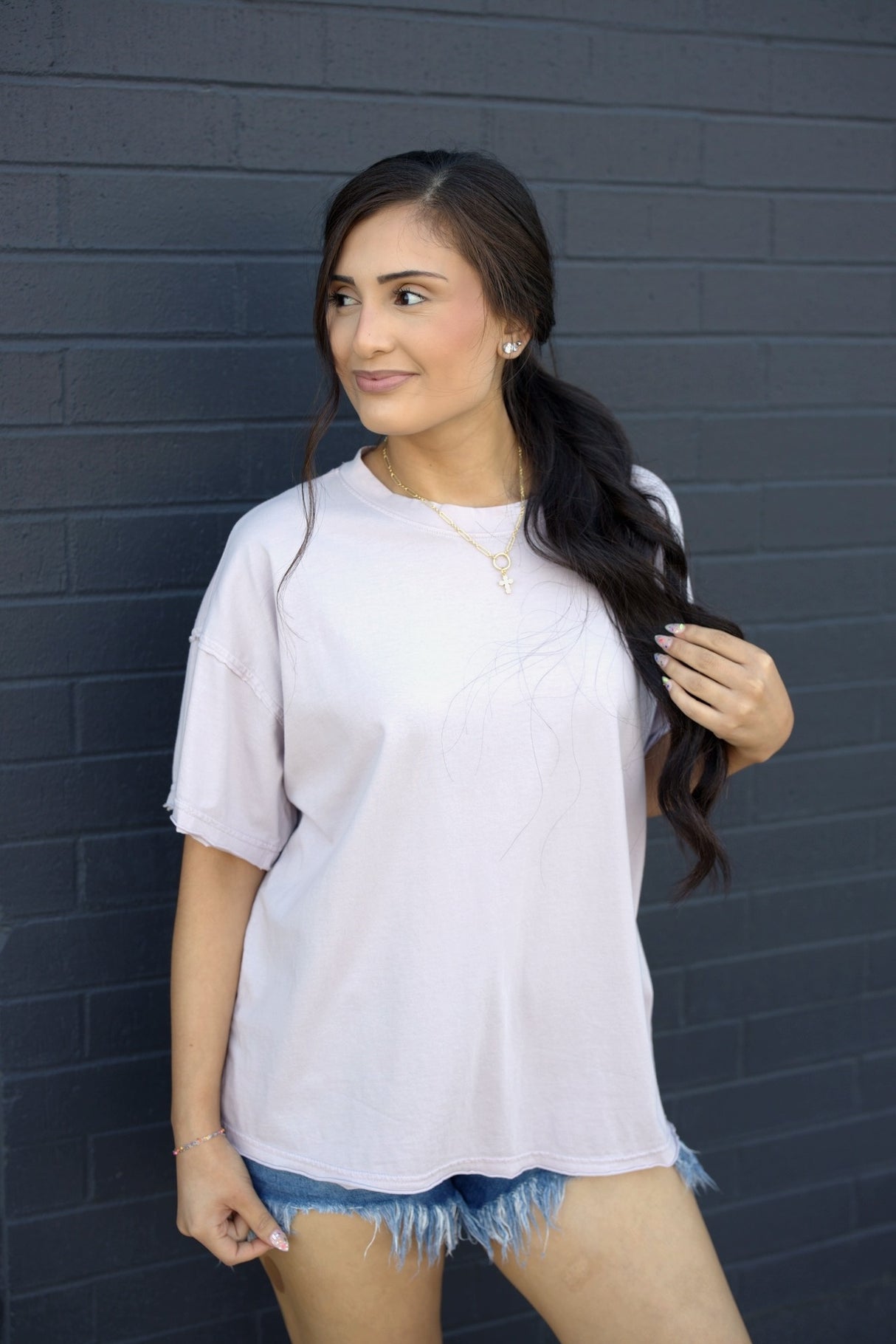 Washed Cotton Box Tee