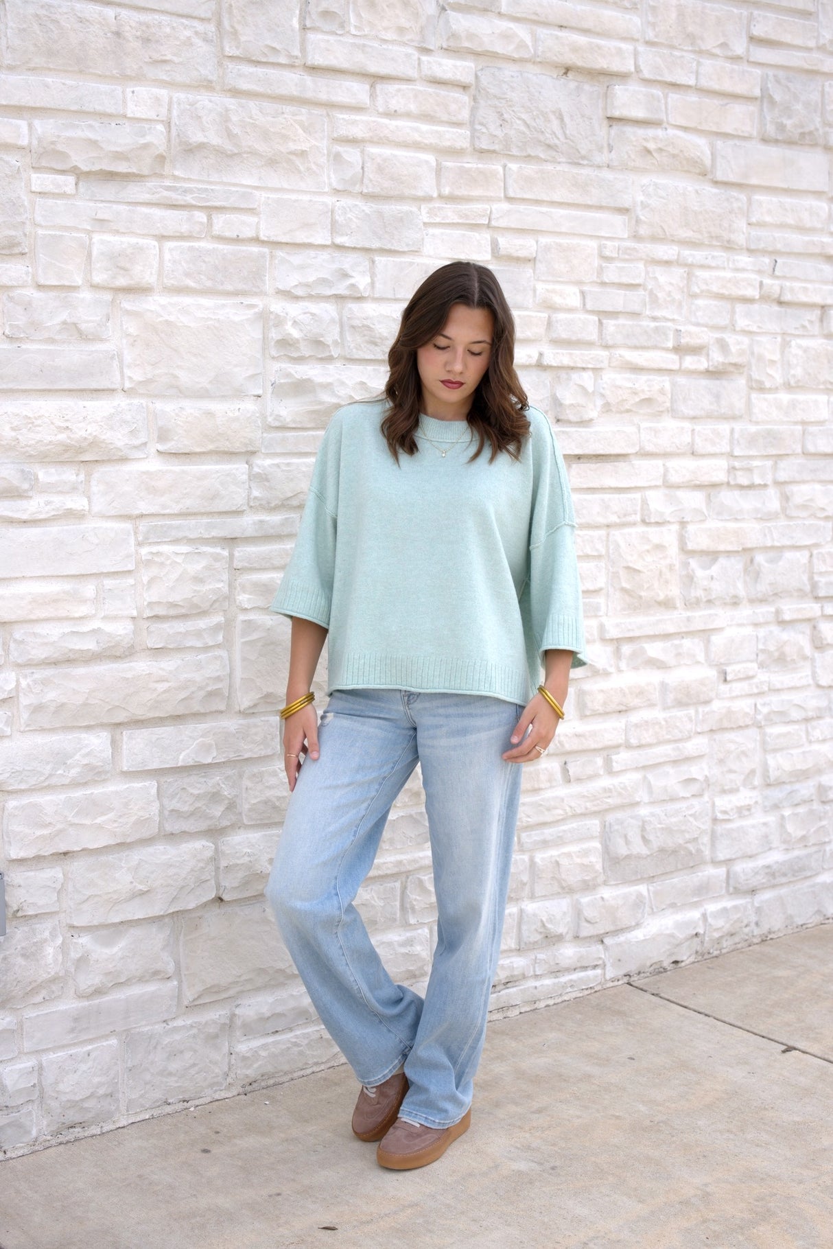 Crew Neck Oversized Sweater