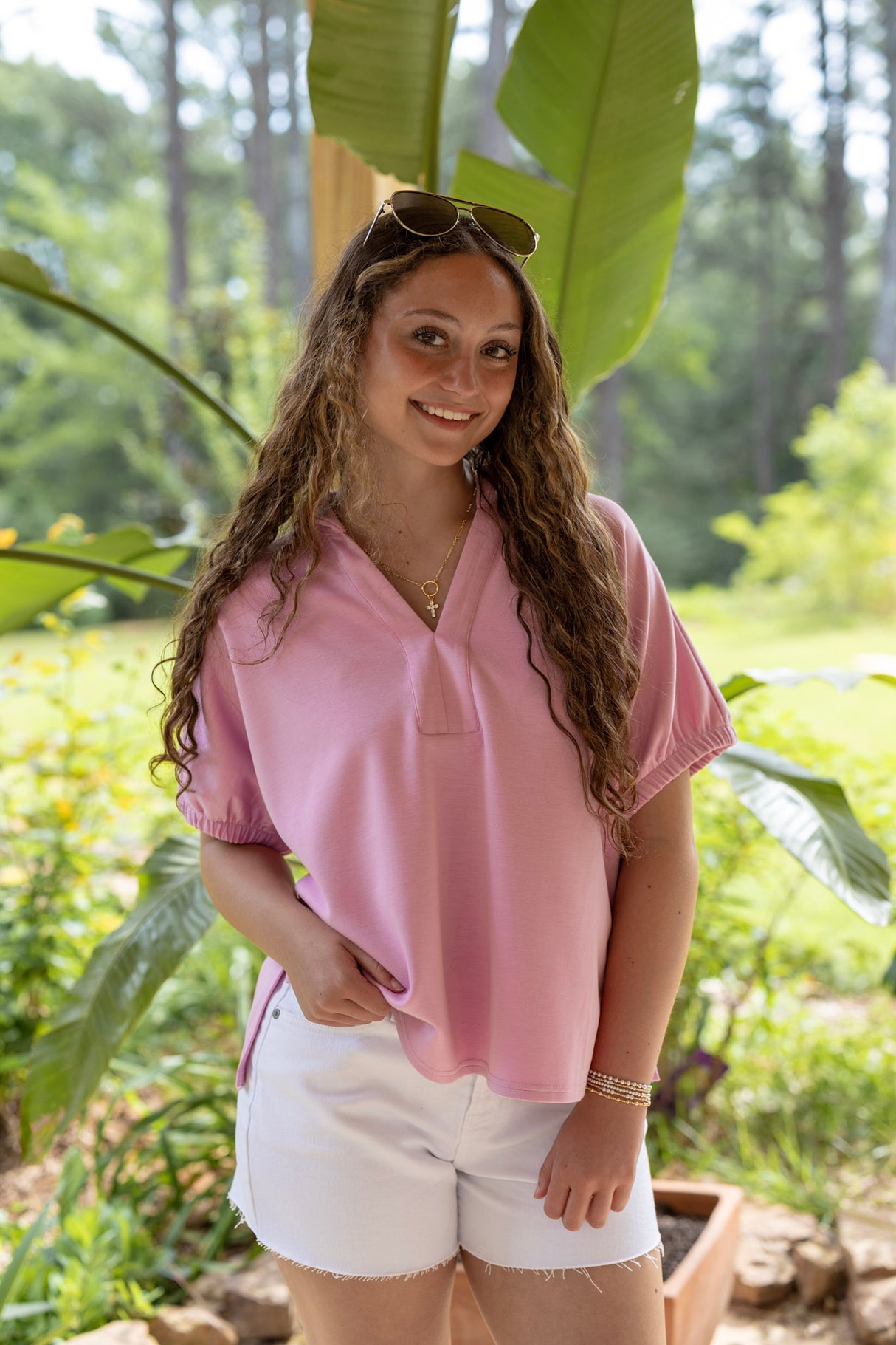 Vera V-Neck Collared Top