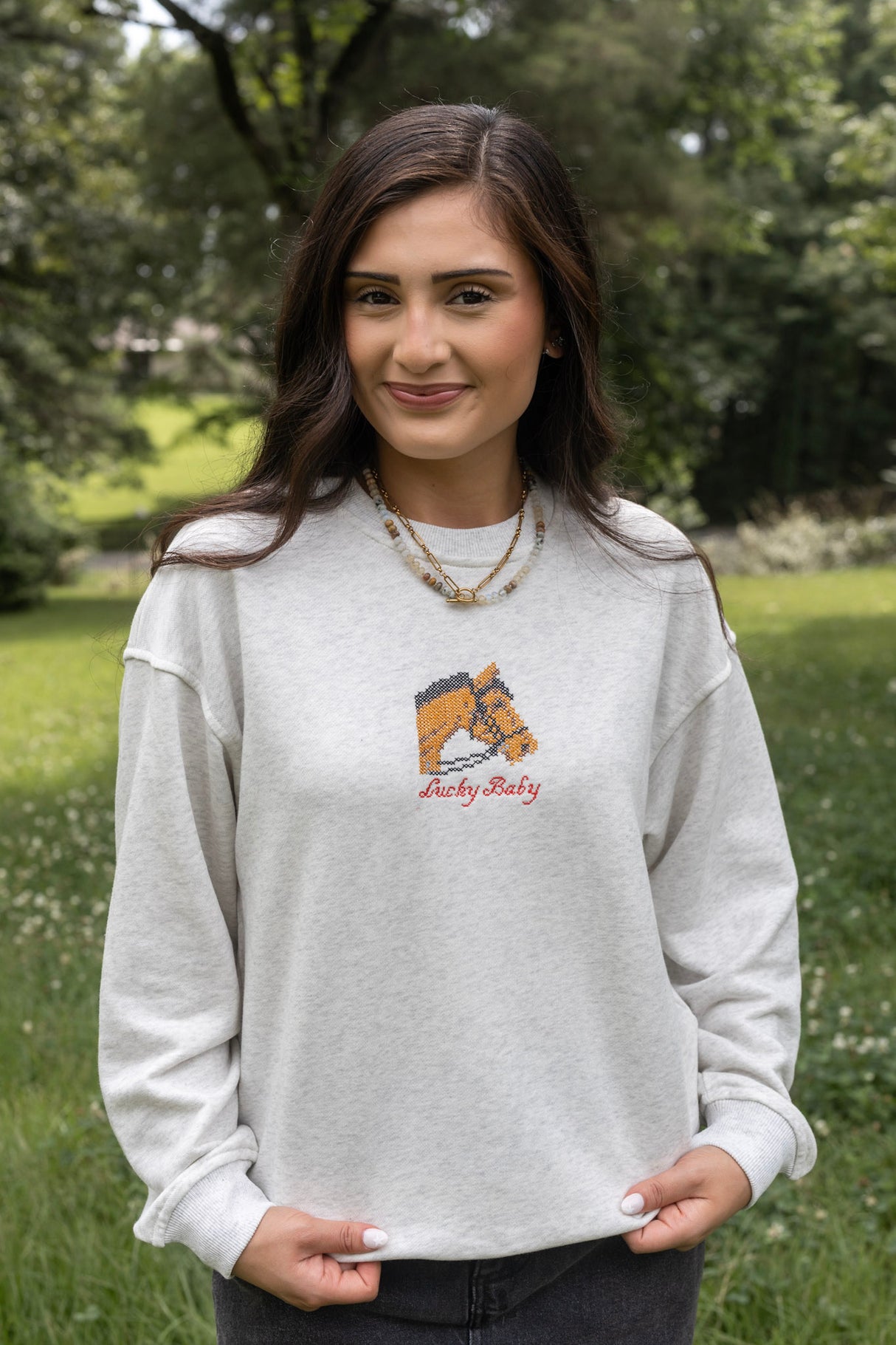 Lucky Baby Horse Crewneck Sweatshirt
