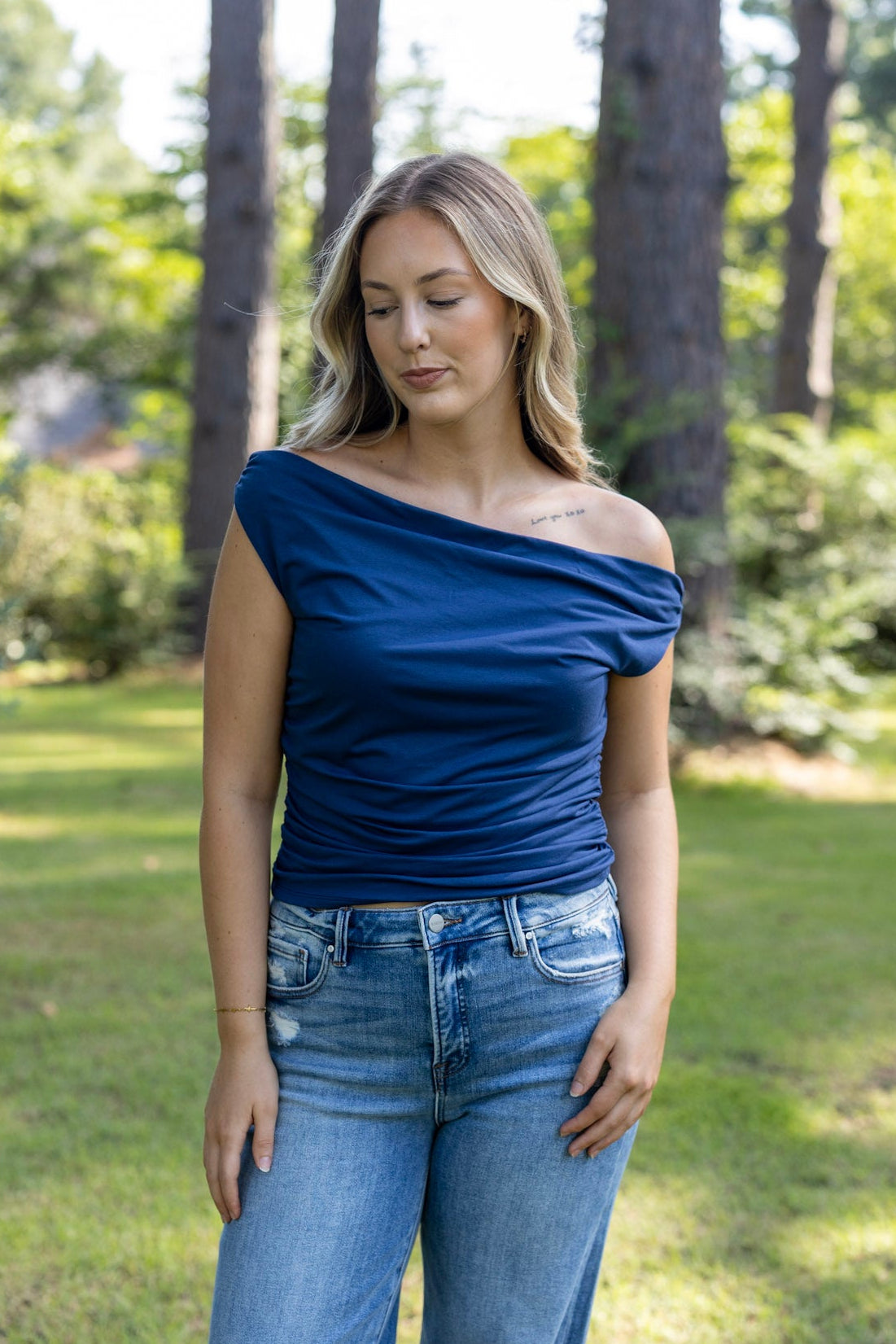 Asymmetric One Shoulder Top