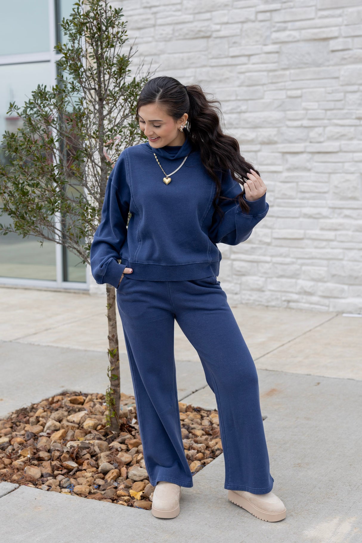 GARMENT DYE RIBBED TURTLENCK