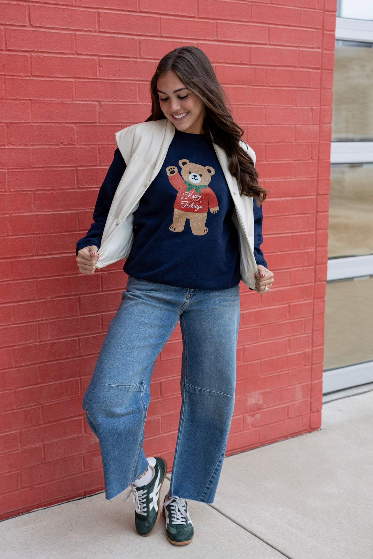 MERRY CHRISTMAS TEDDY SWEATSHIRT