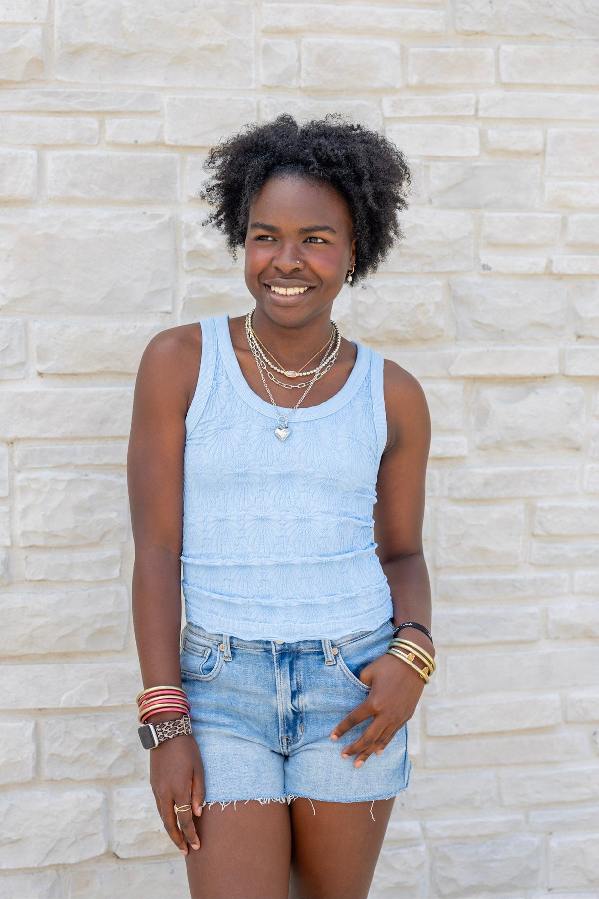 Reversible Lace Textured Tank Top
