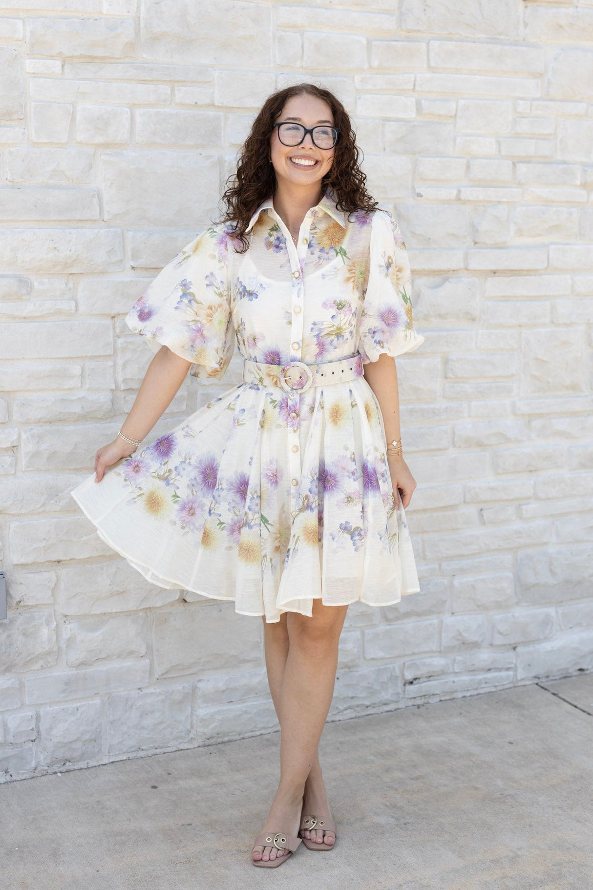 Floral Print Mini Dress