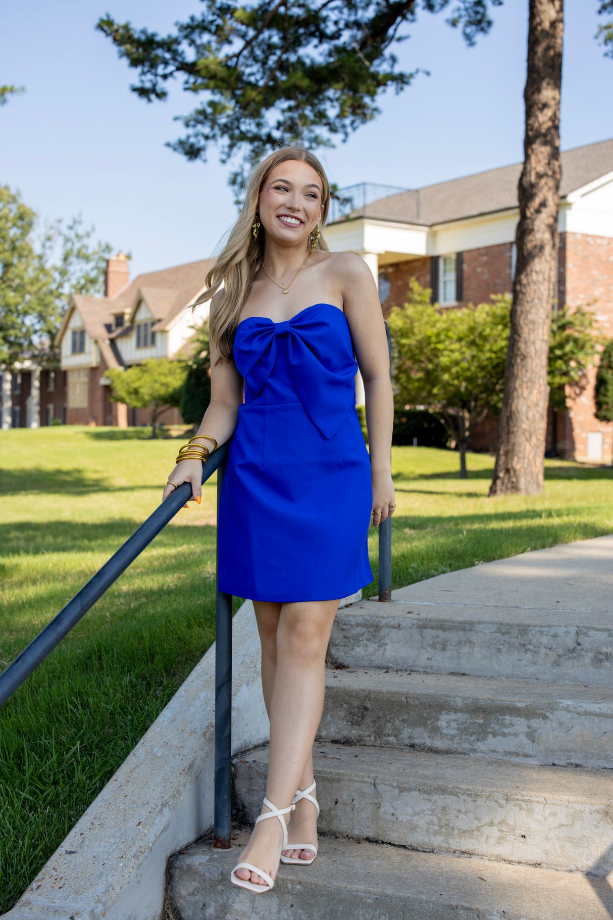 Front Bow Tube Mini Dress