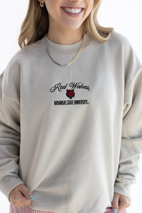 ASU EMBROIDERED SCRIPT SWEATSHIRT