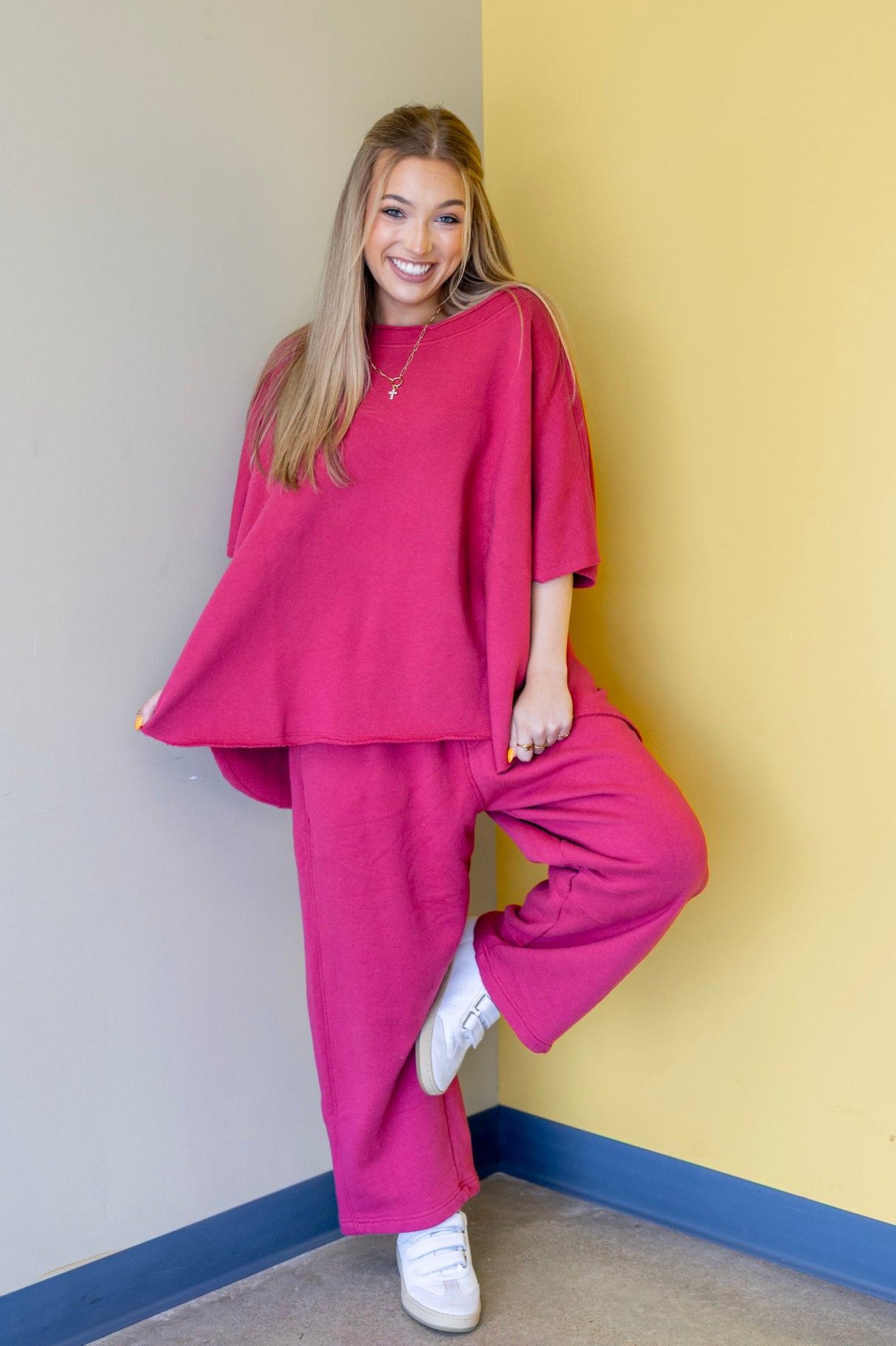 Malibu Wide-Leg Fleece Pants