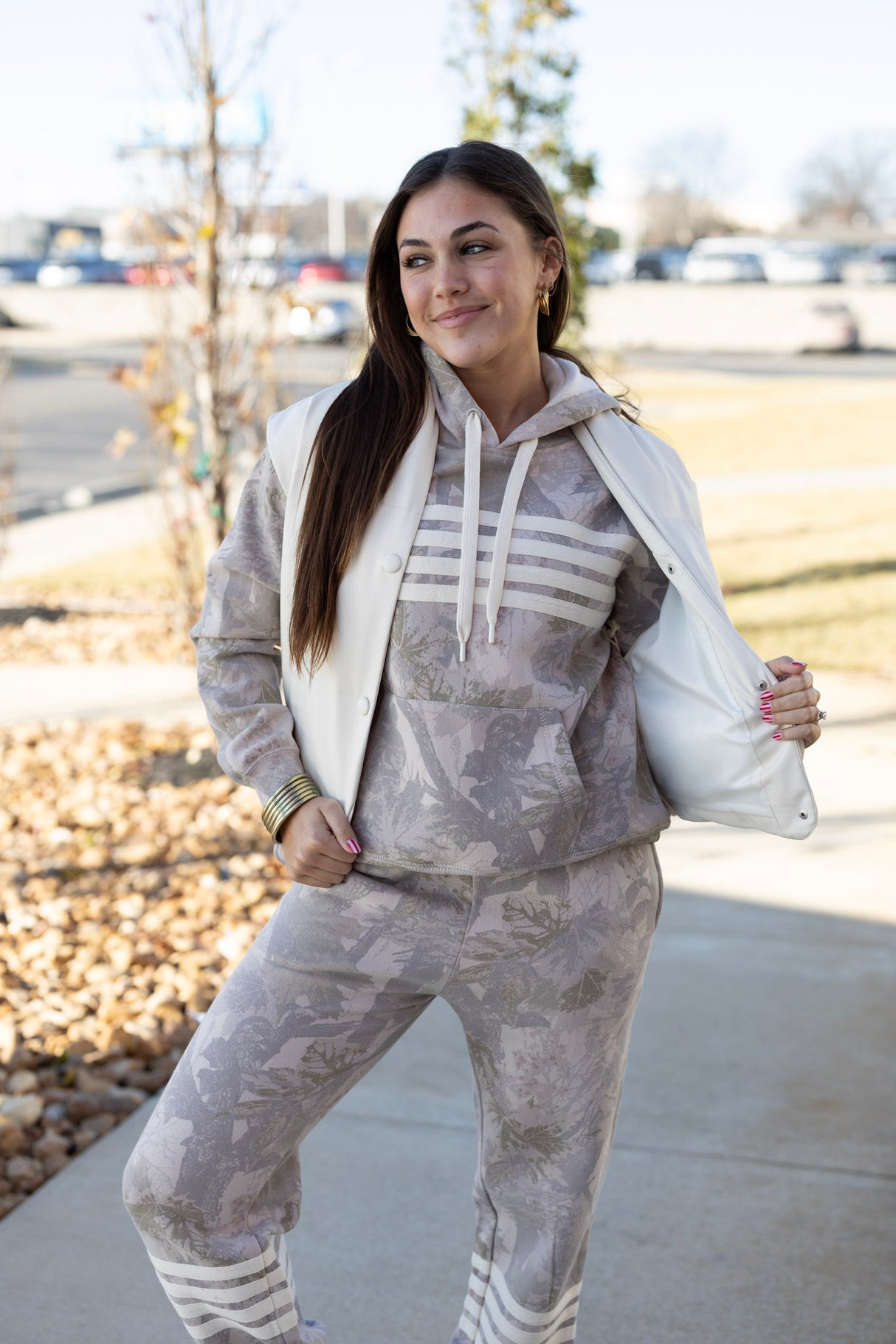 LEATHER PUFF DETAIL VEST