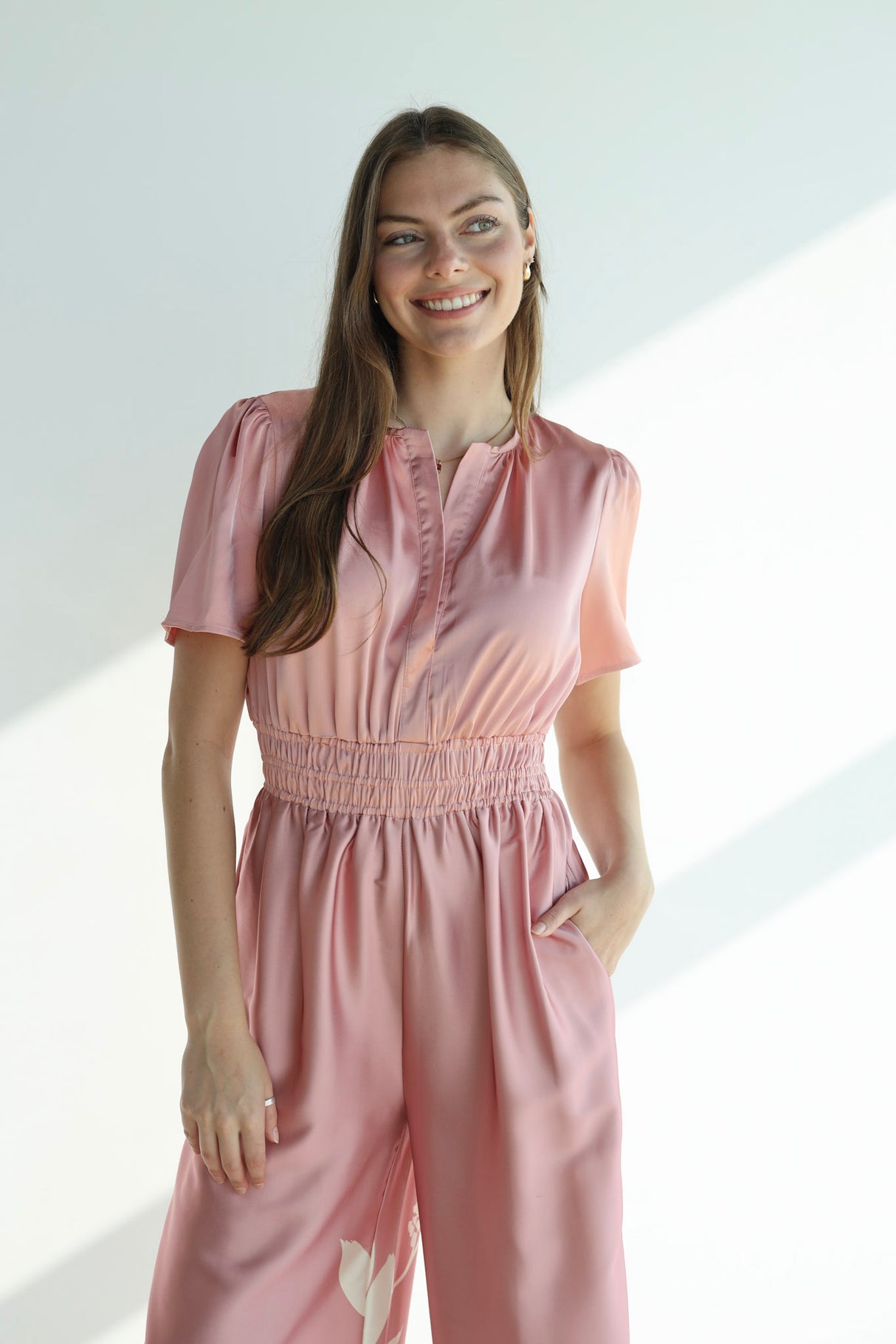 TRINA TROPICS LEAF JUMPSUIT