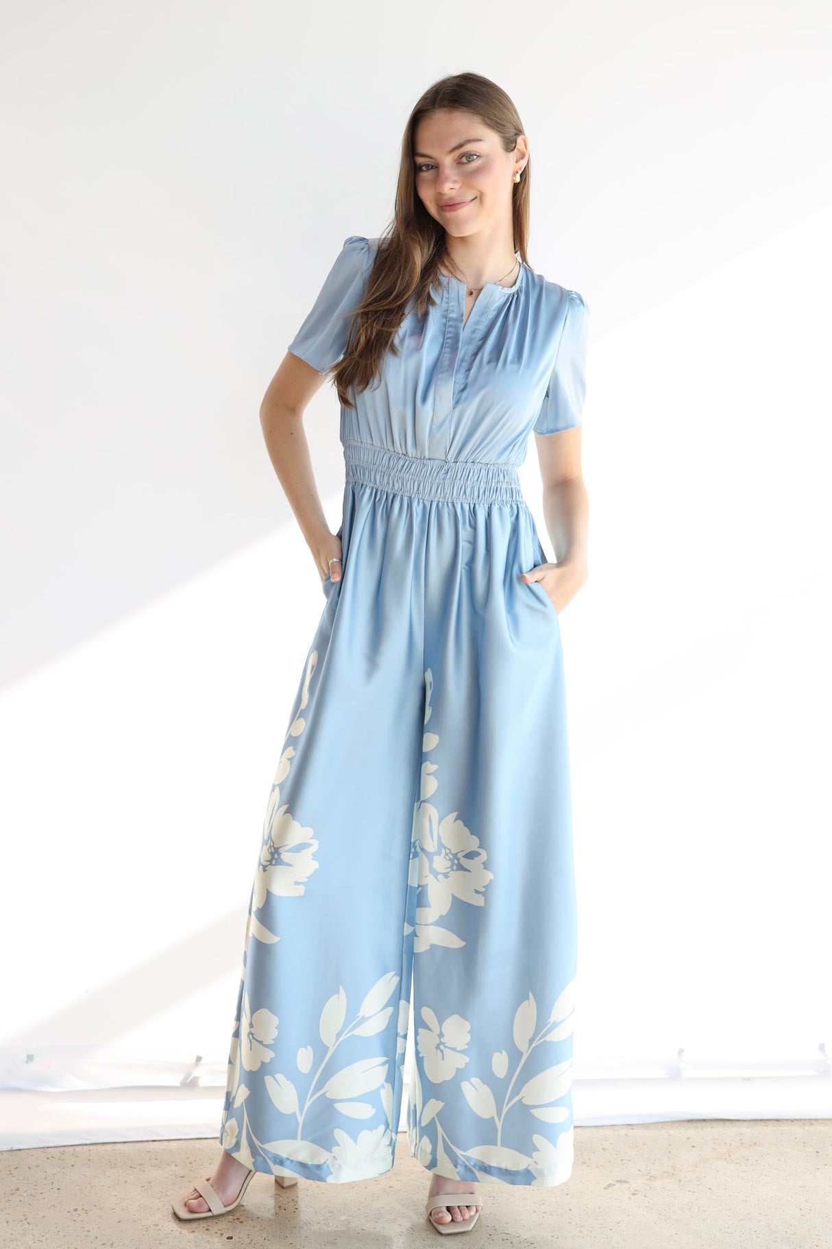 TRINA TROPICS LEAF JUMPSUIT