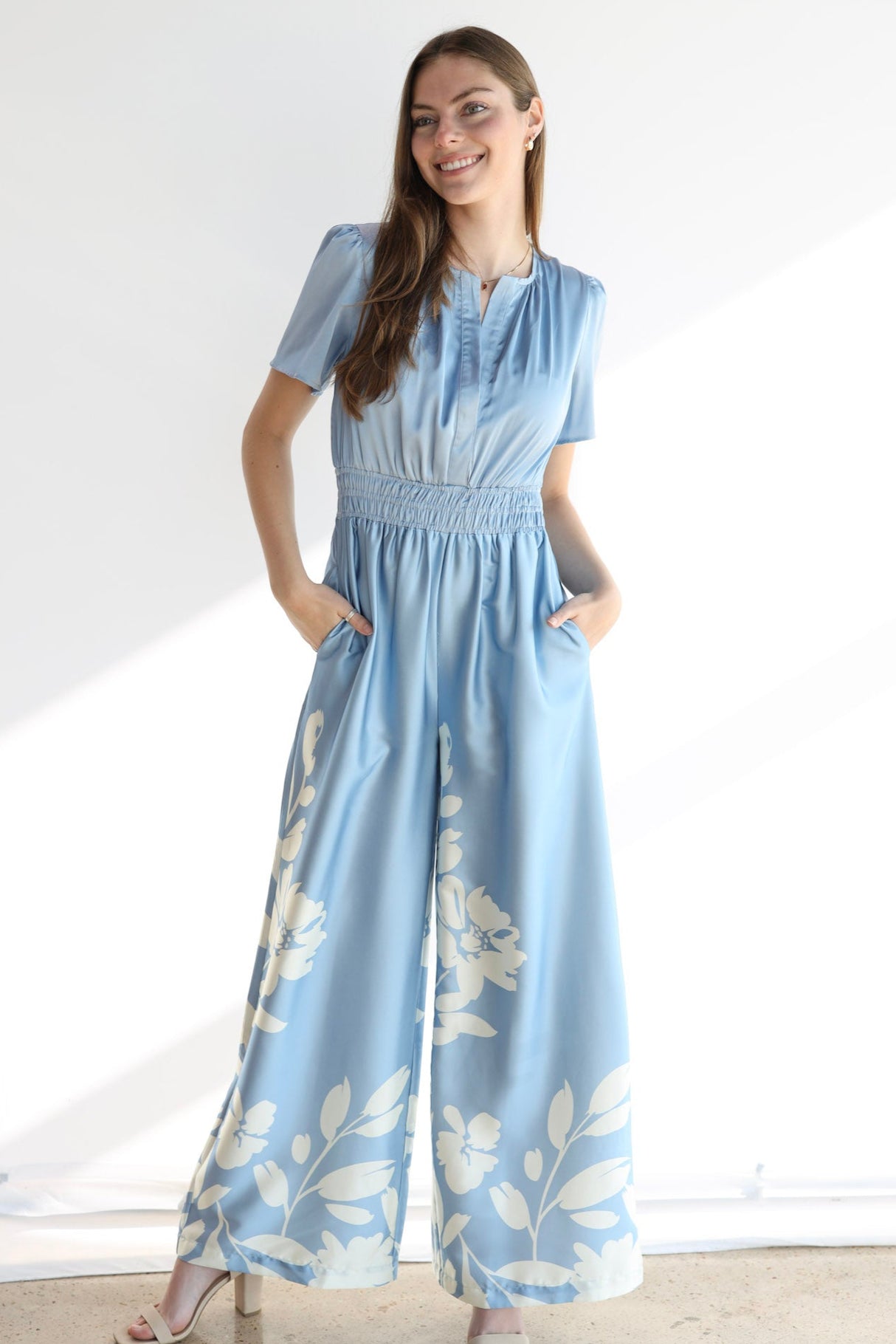 TRINA TROPICS LEAF JUMPSUIT