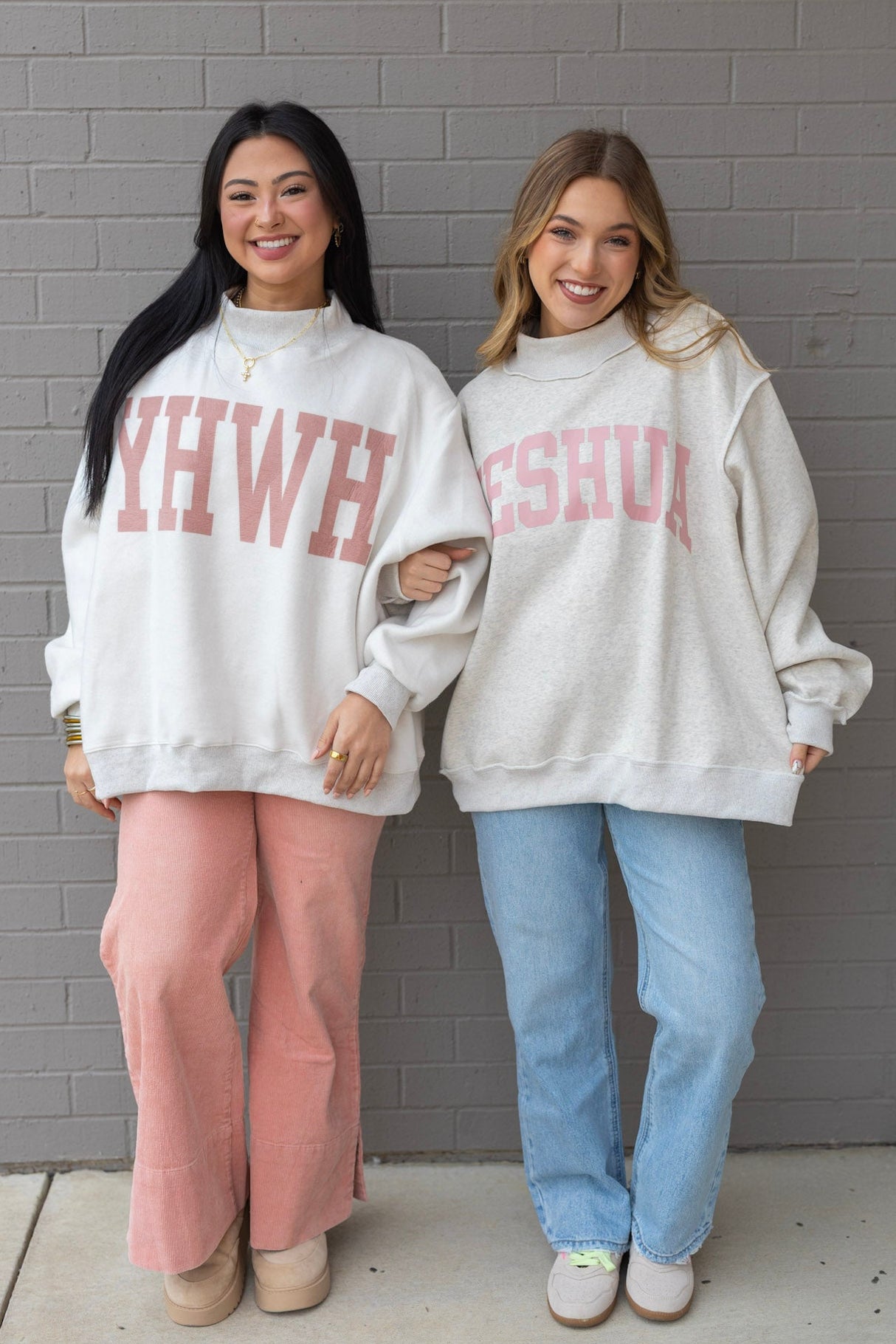 Yeshua / YHWA Reverse Mockneck