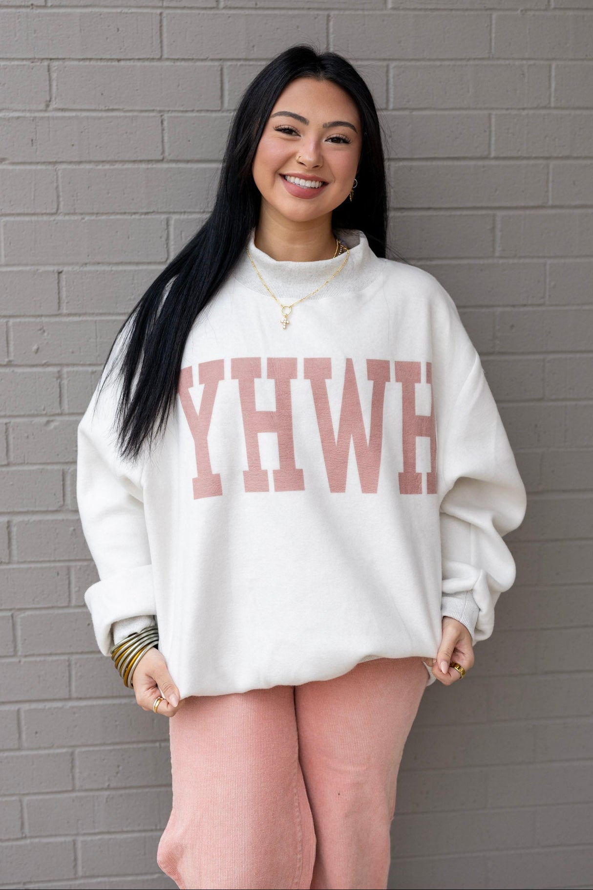 Yeshua / YHWA Reverse Mockneck