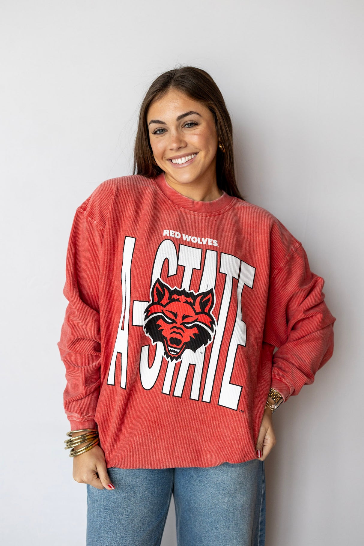 Wolves Up Corded Sweatshirt