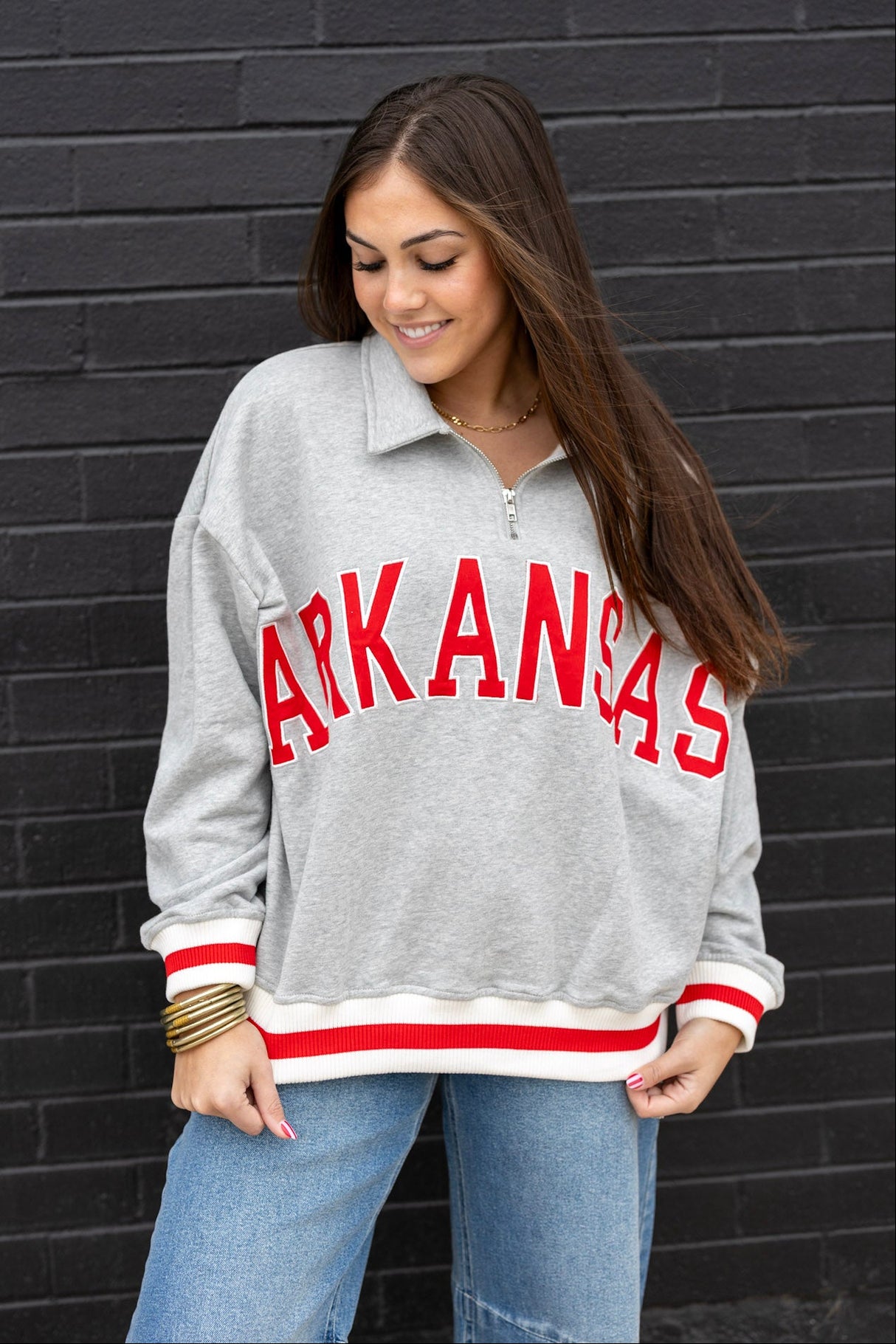 AR STRIPE CUFF SWEATSHIRT