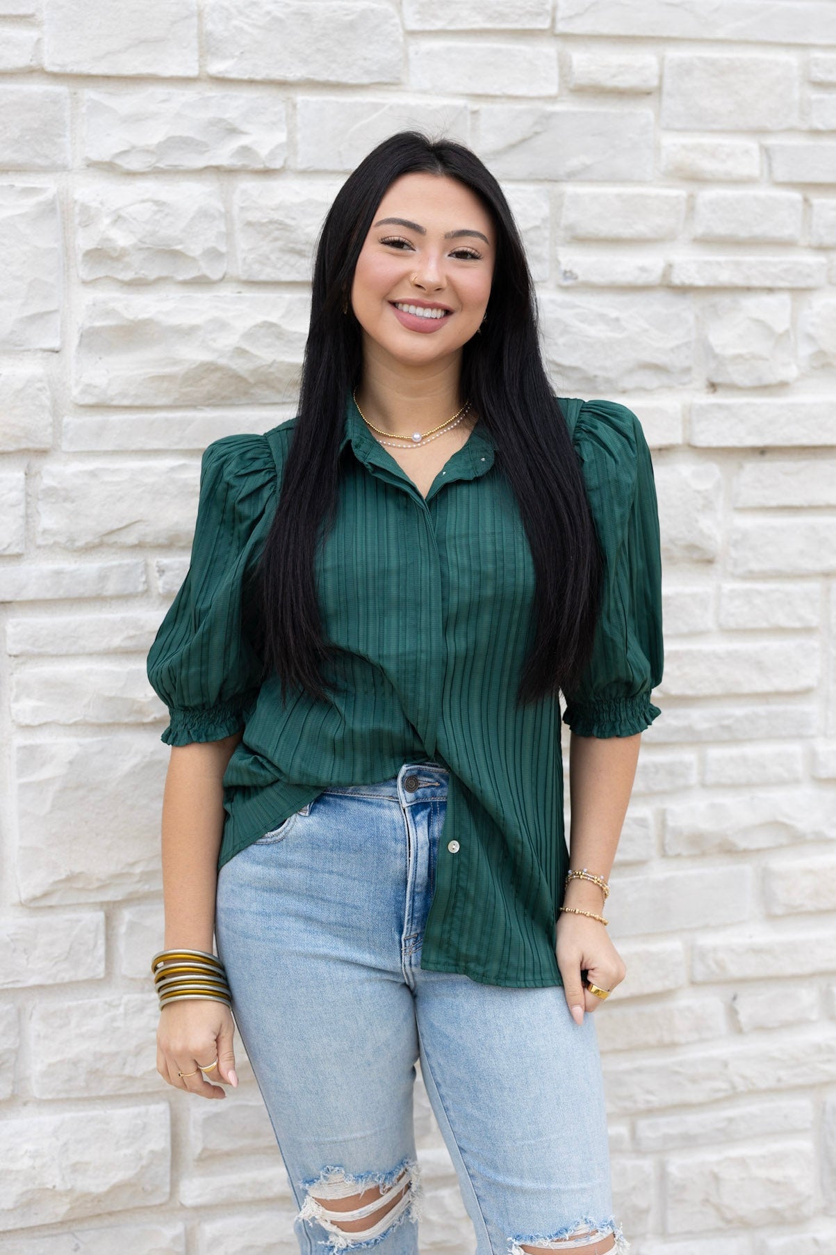 Addams Collar Top (Multiple Colors)