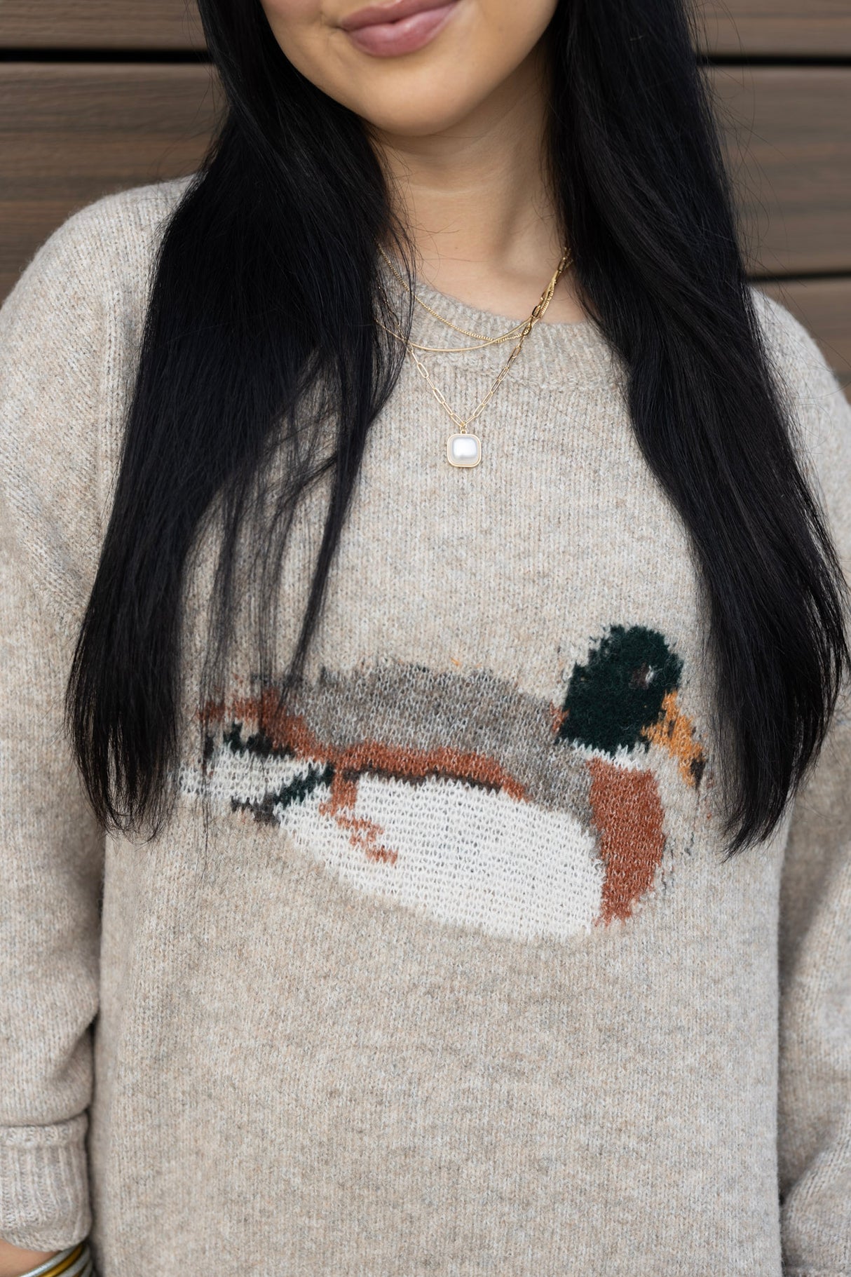 Mallard Duck Knit Sweater