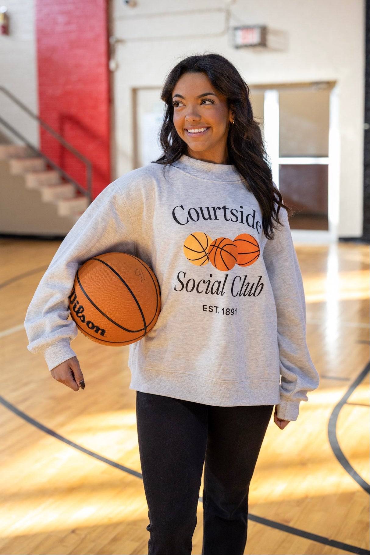 Courtside Social Club Mock Neck