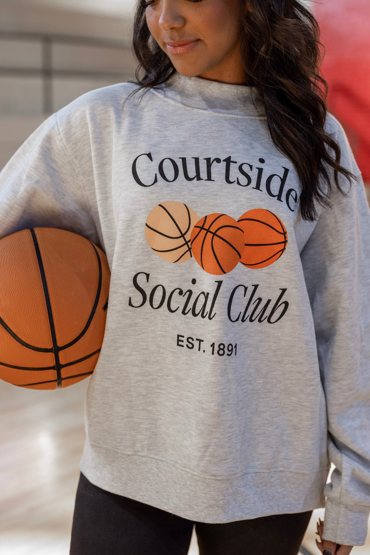 Courtside Social Club Mock Neck