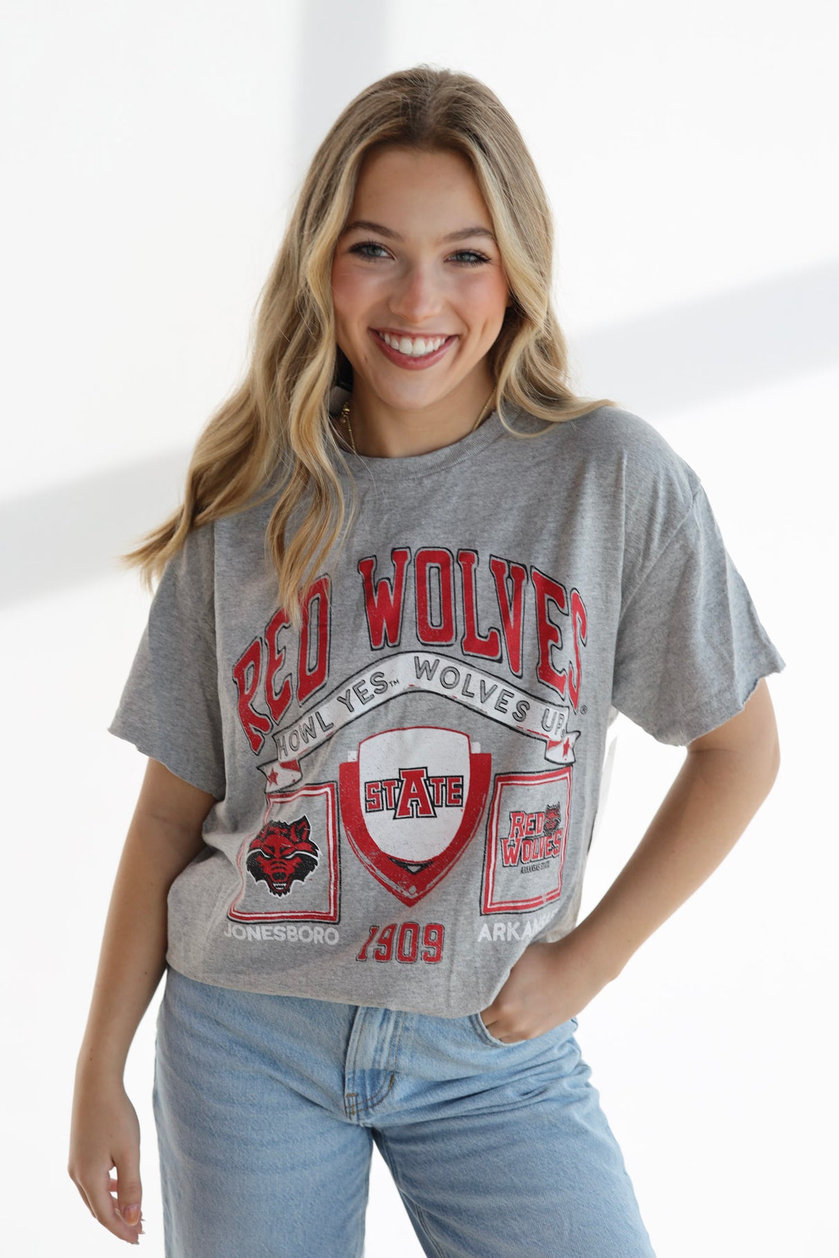 GREY ASU PREP PATCH TEE