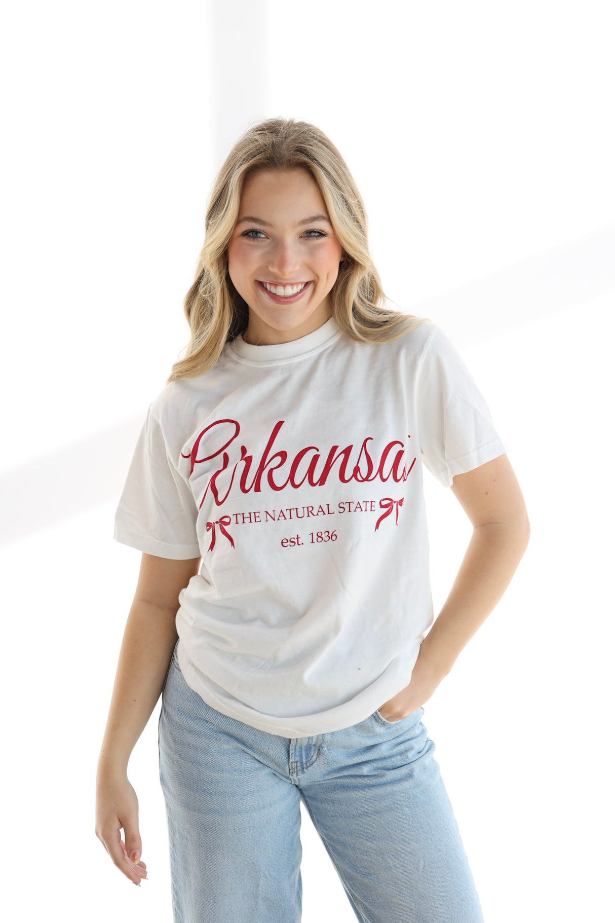 University of Arkansas Est. Bows Tee