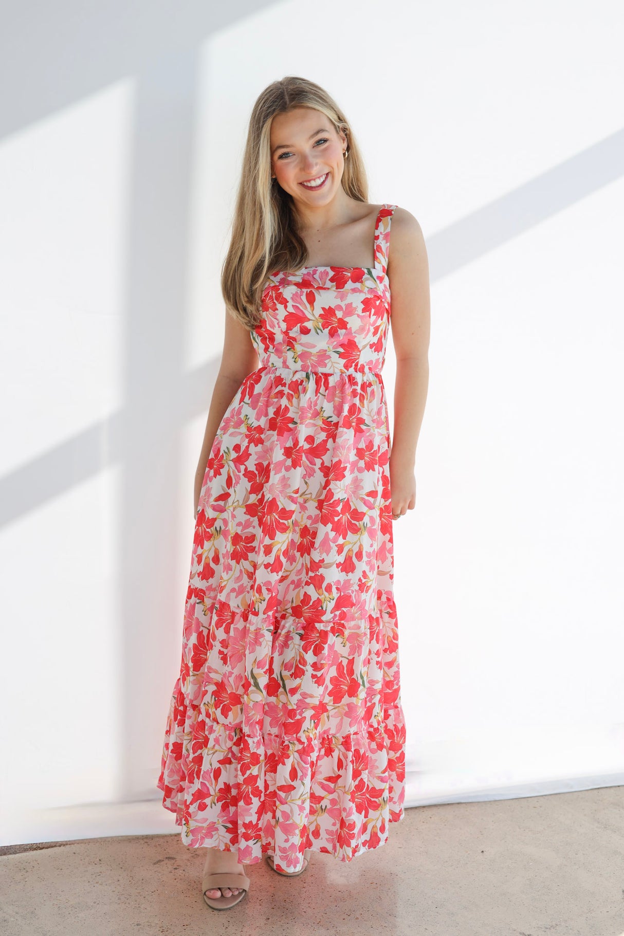 ALURE FLORAL MIDI DRESS